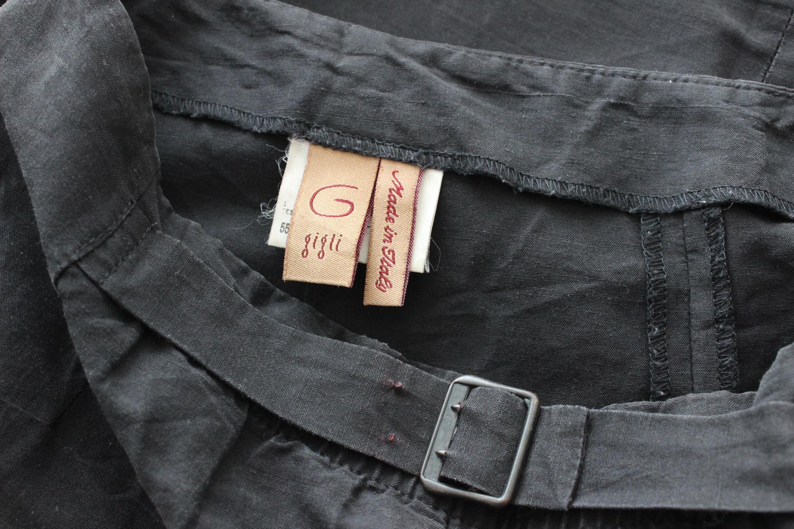 FRENCH COLLECTION 90s Romeo Gigli Washed Ramie Mini Skirt