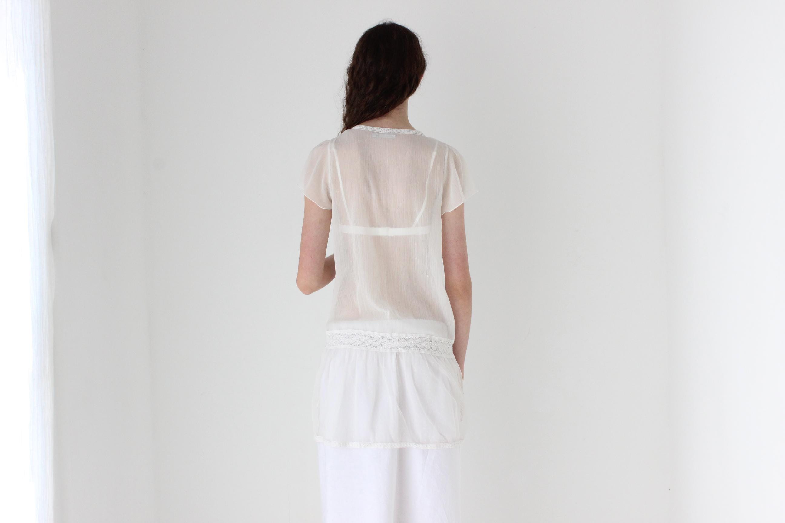 FRENCH COLLECTION Y2K Sheer Tulle Mesh Dress