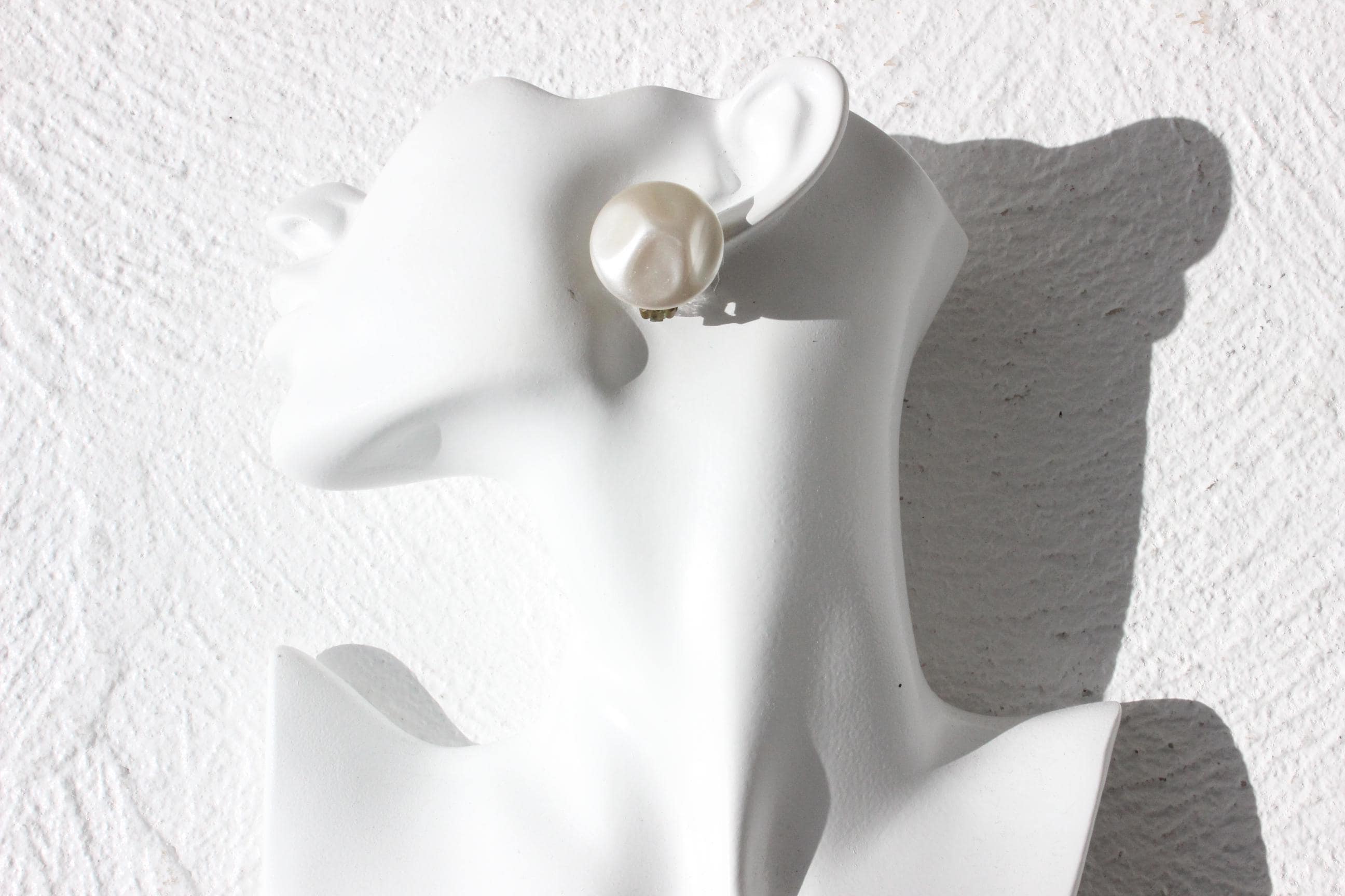 80s Pearlescent Ivory Clip Ons