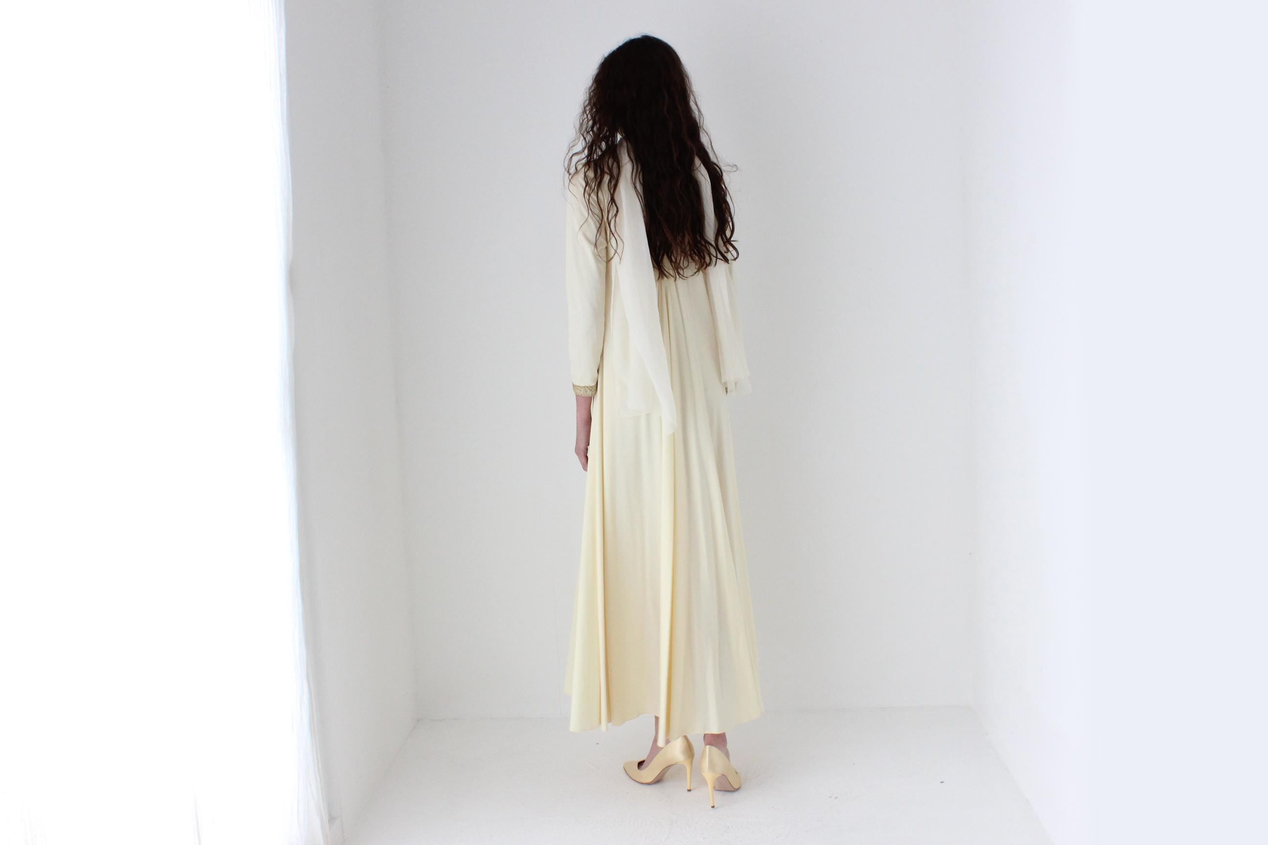 70s Disco Goddess Sweeping Jersey Dress