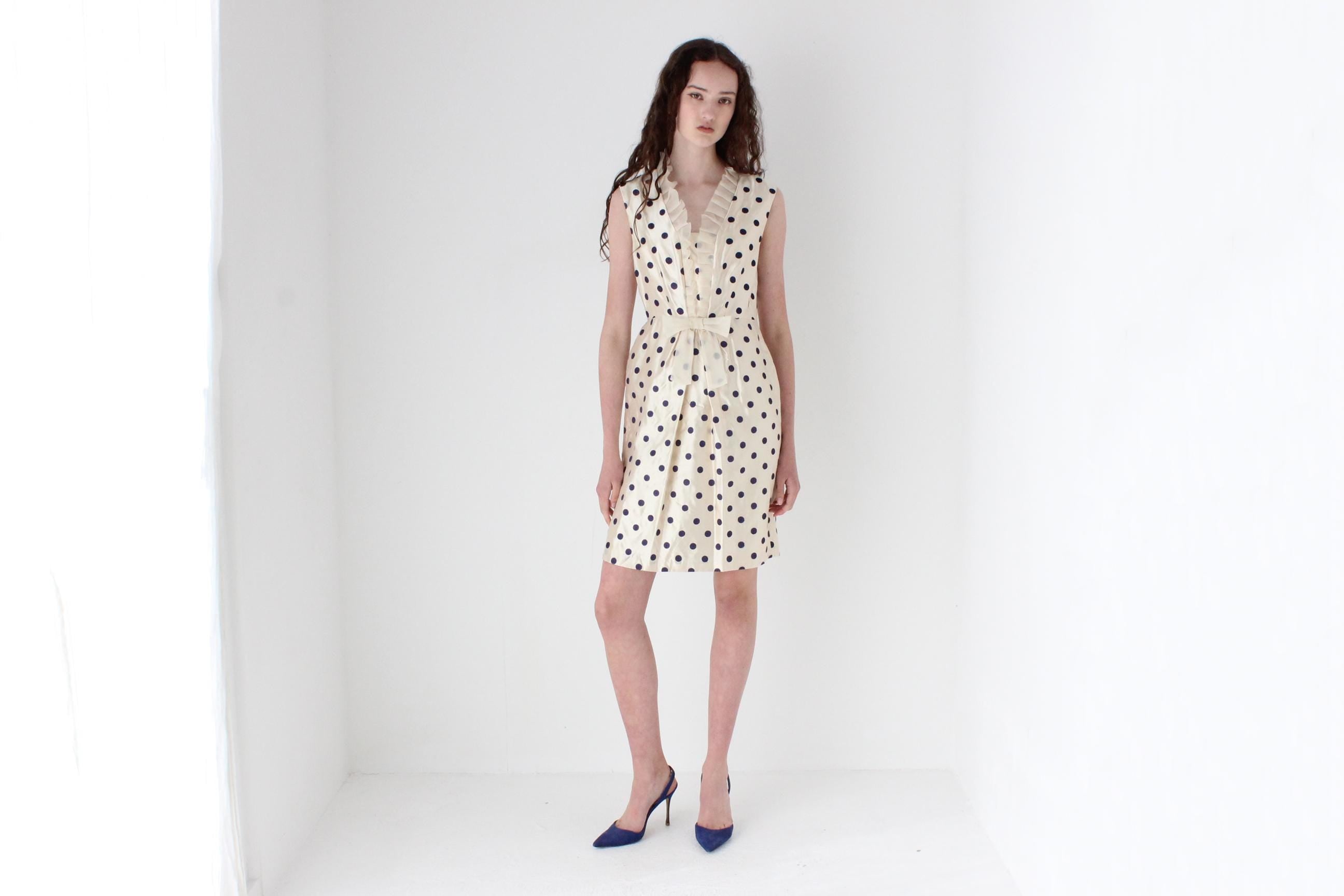 2000s Alannah Hill Pure Silk Polka Dot Mini