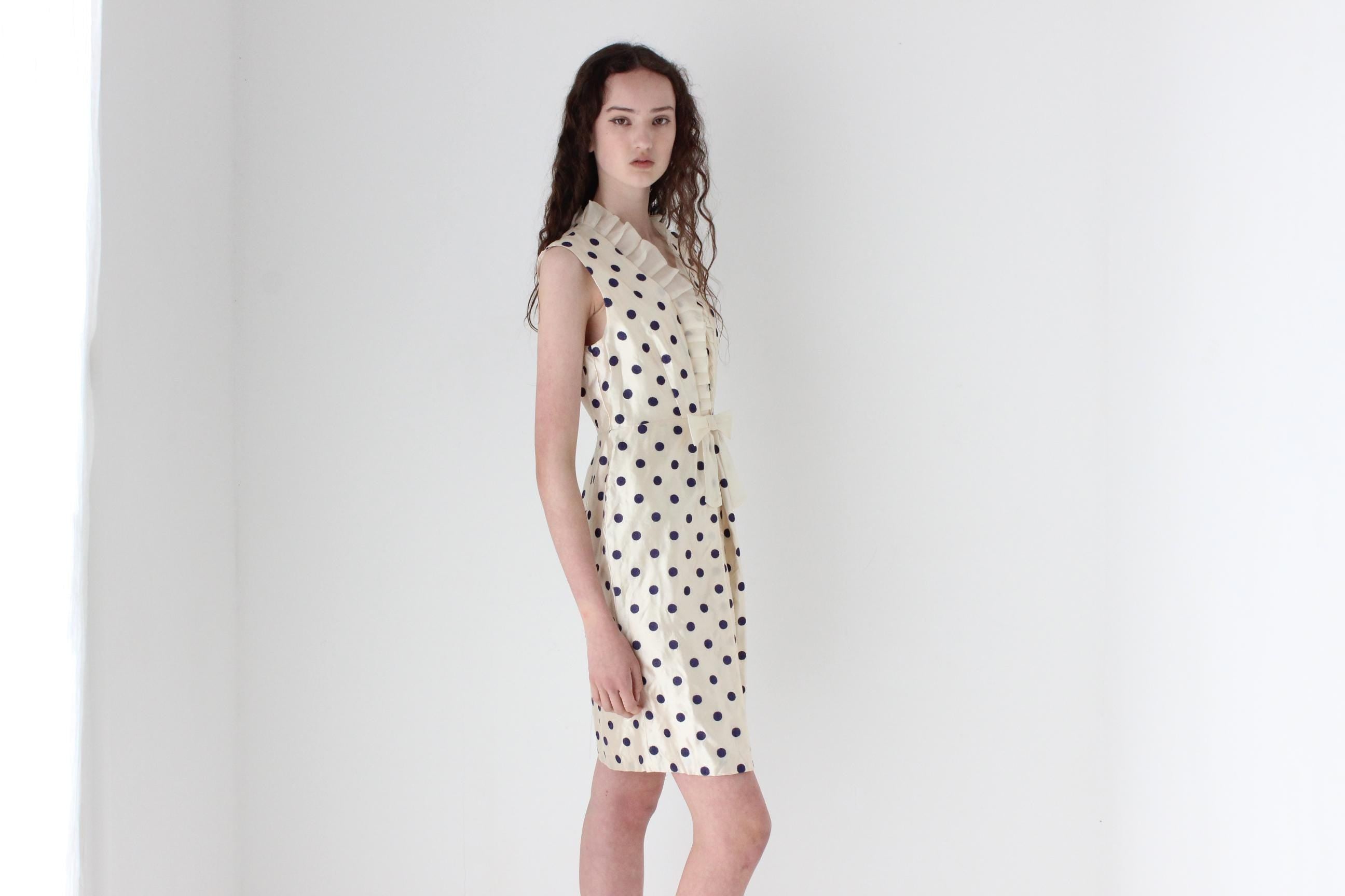 2000s Alannah Hill Pure Silk Polka Dot Mini