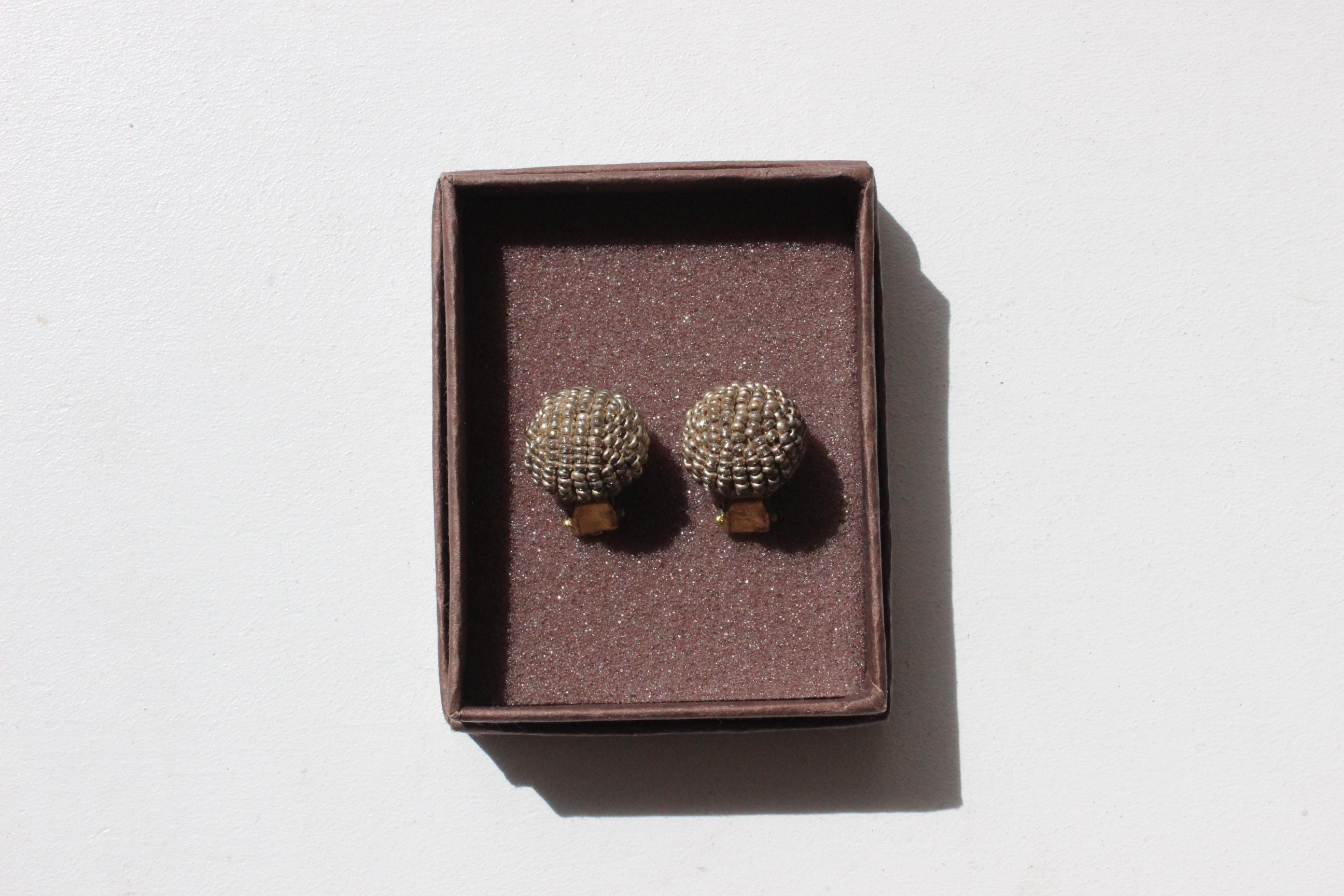 80s Dainty Beaded Clip Ons