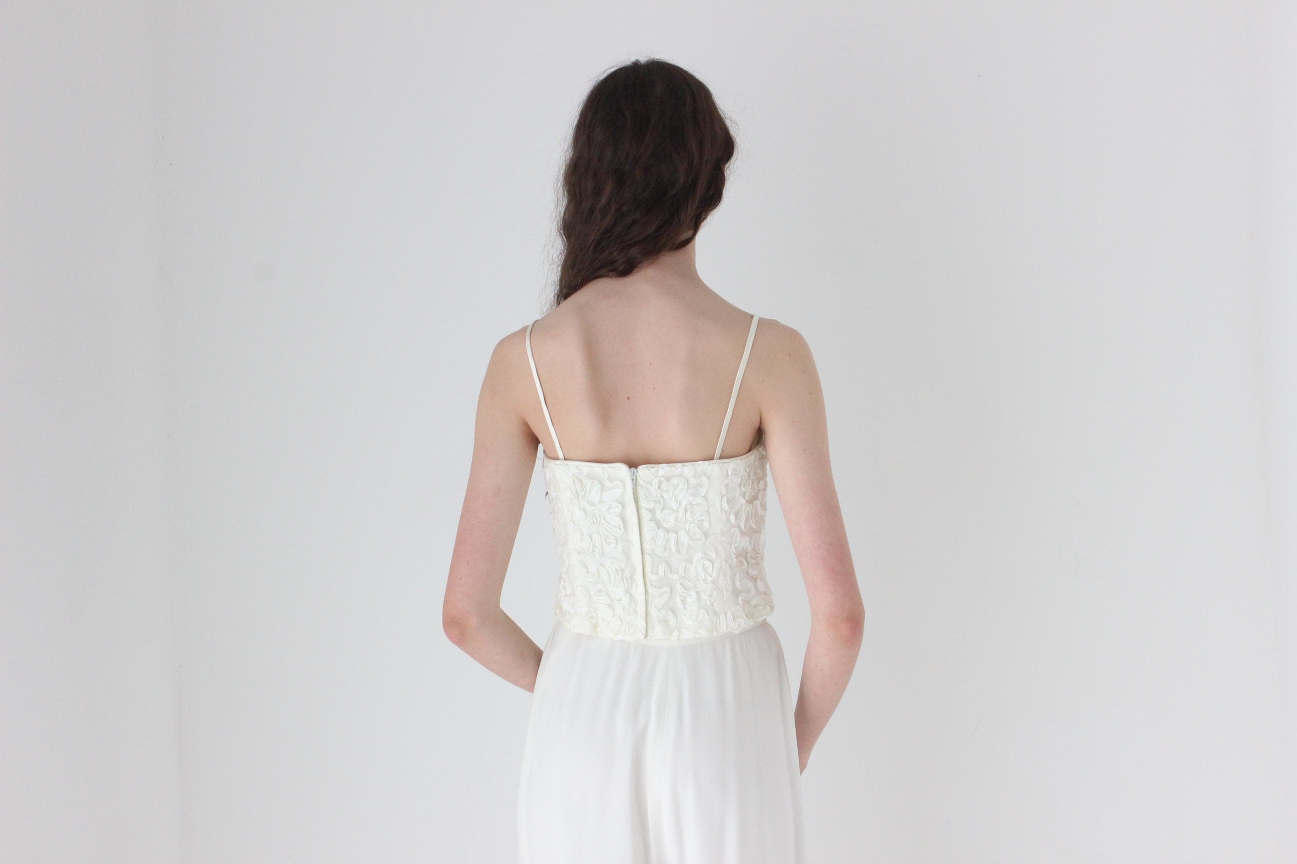 80s 3D Embroidered Corset