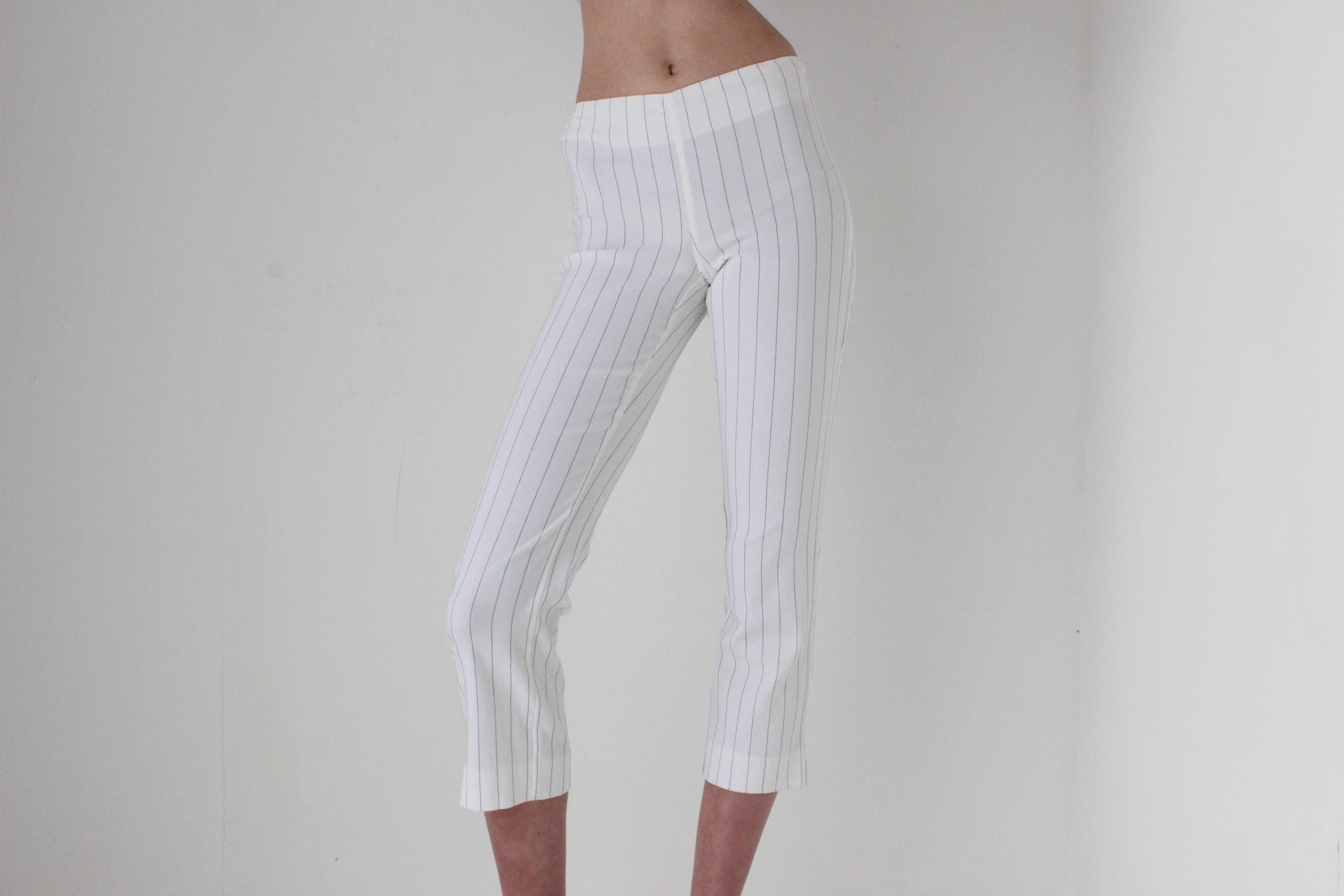 Y2K Pinstripe Capri Suit