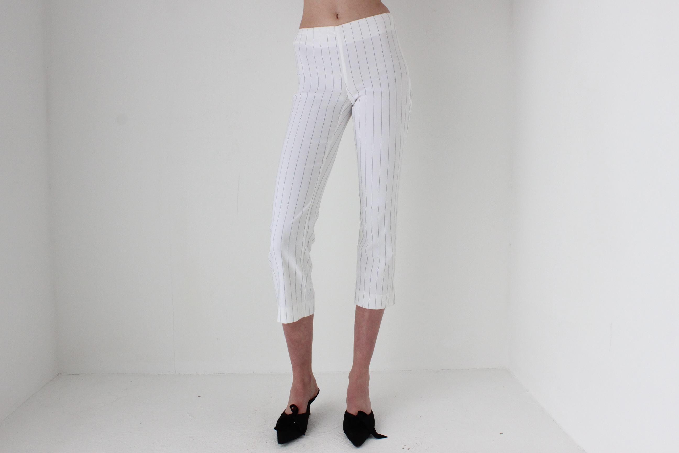 Y2K Pinstripe Capri Suit