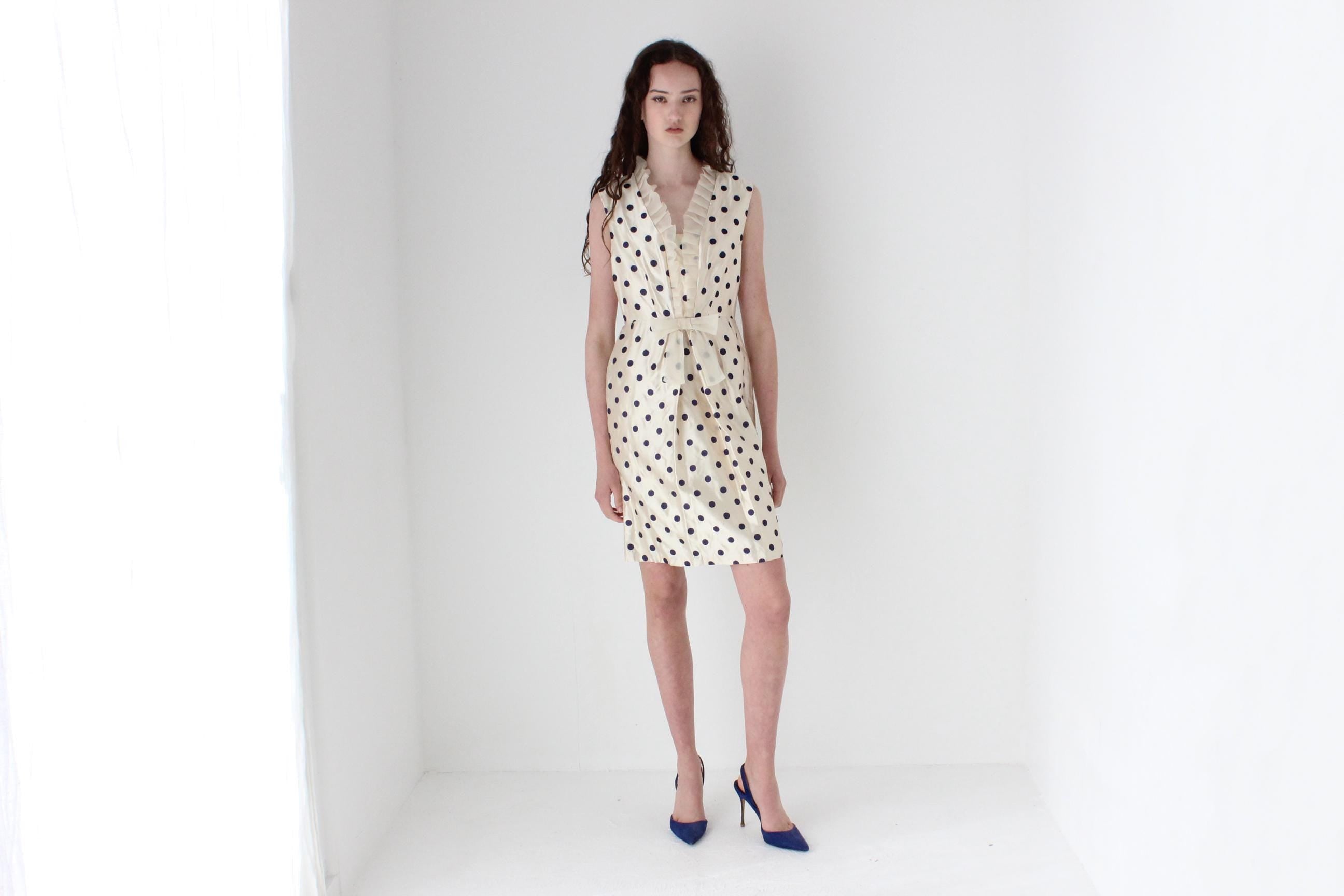 2000s Alannah Hill Pure Silk Polka Dot Mini