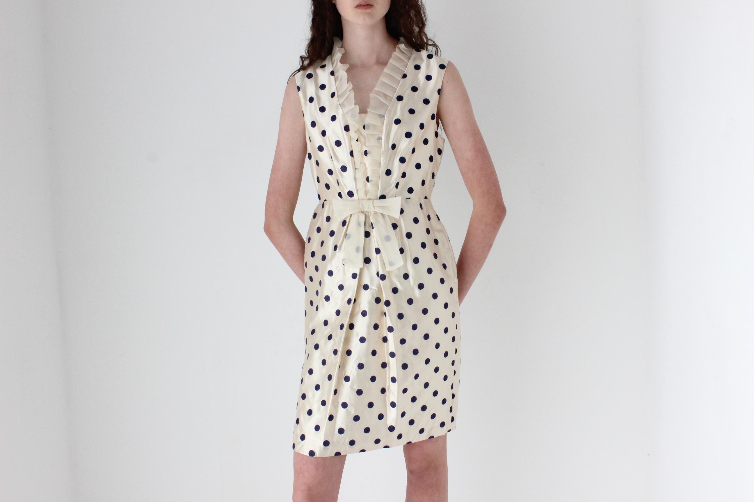 2000s Alannah Hill Pure Silk Polka Dot Mini