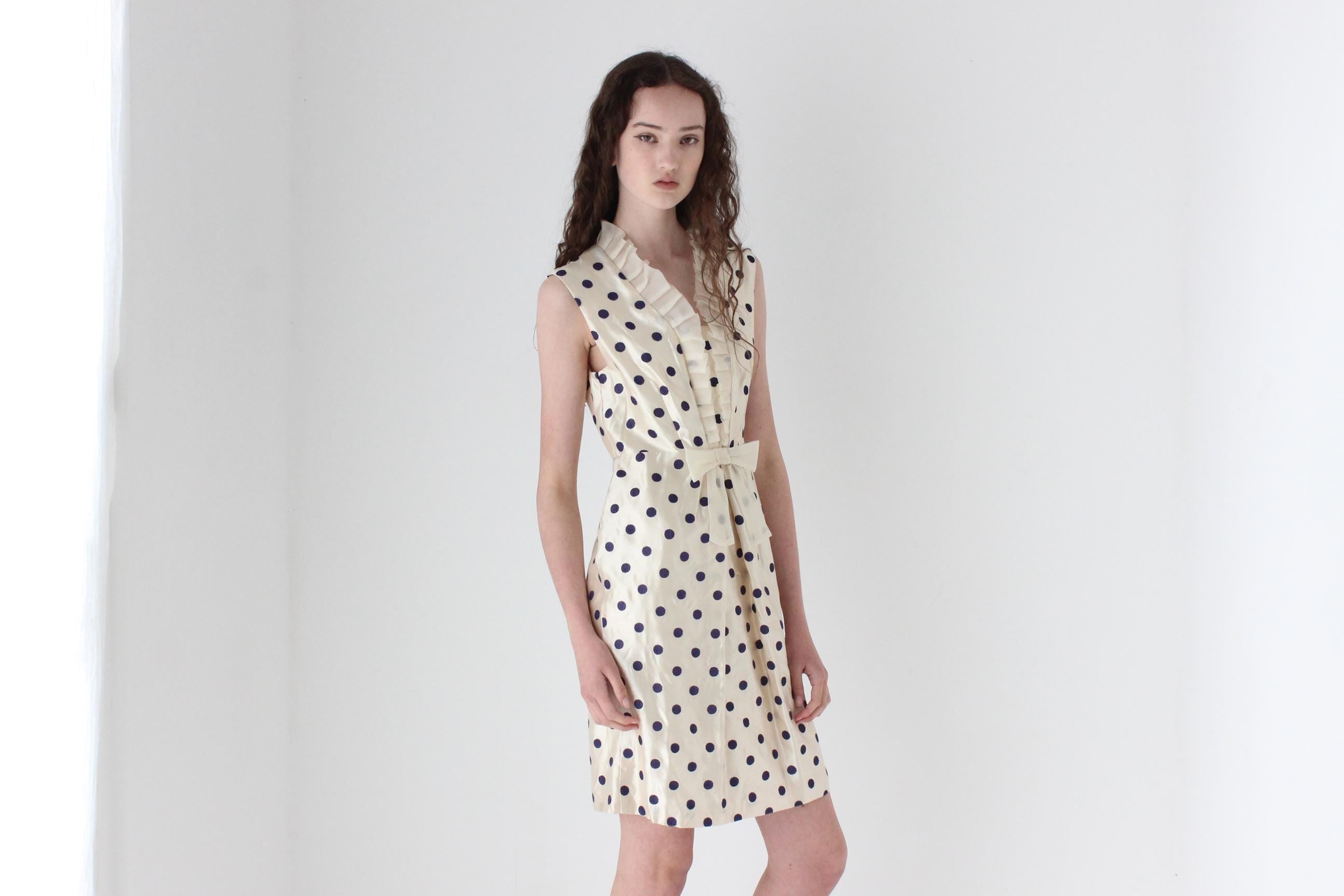 2000s Alannah Hill Pure Silk Polka Dot Mini