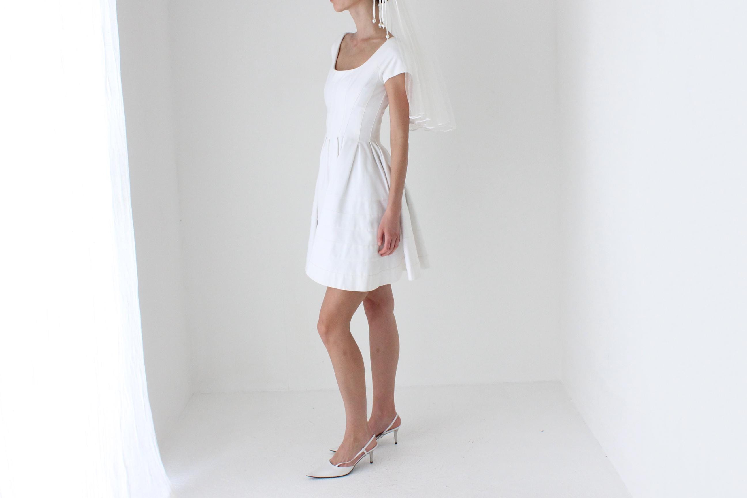 2000s Zac Posen Romantic Scoop Neck Mini