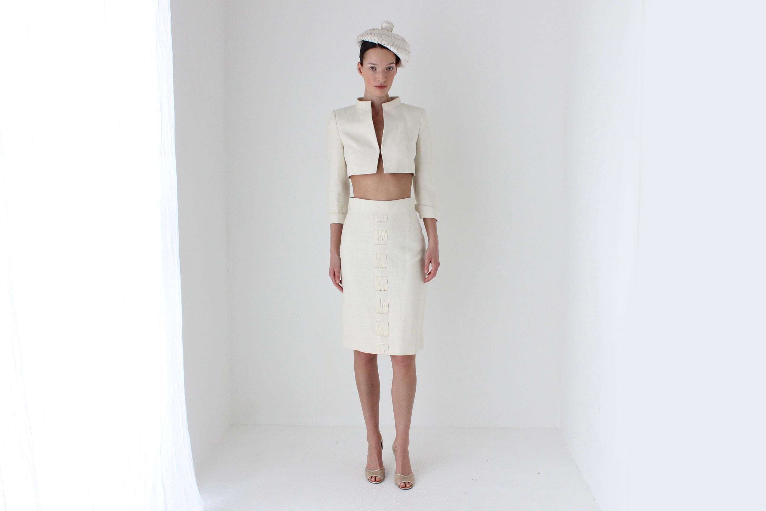 2000s AKRIS Woven Silk Luxury Courthouse Suit