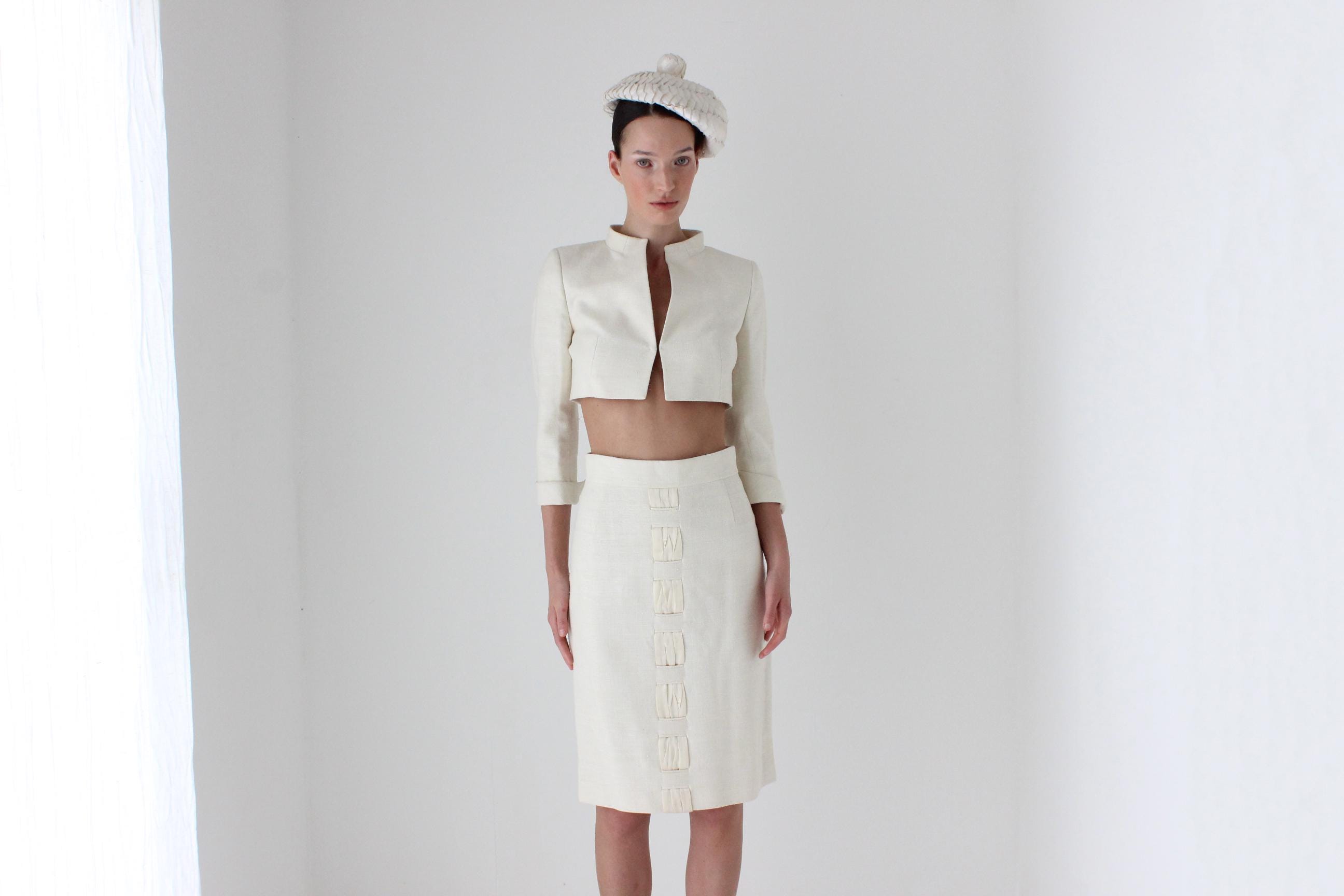 2000s AKRIS Woven Silk Luxury Courthouse Suit