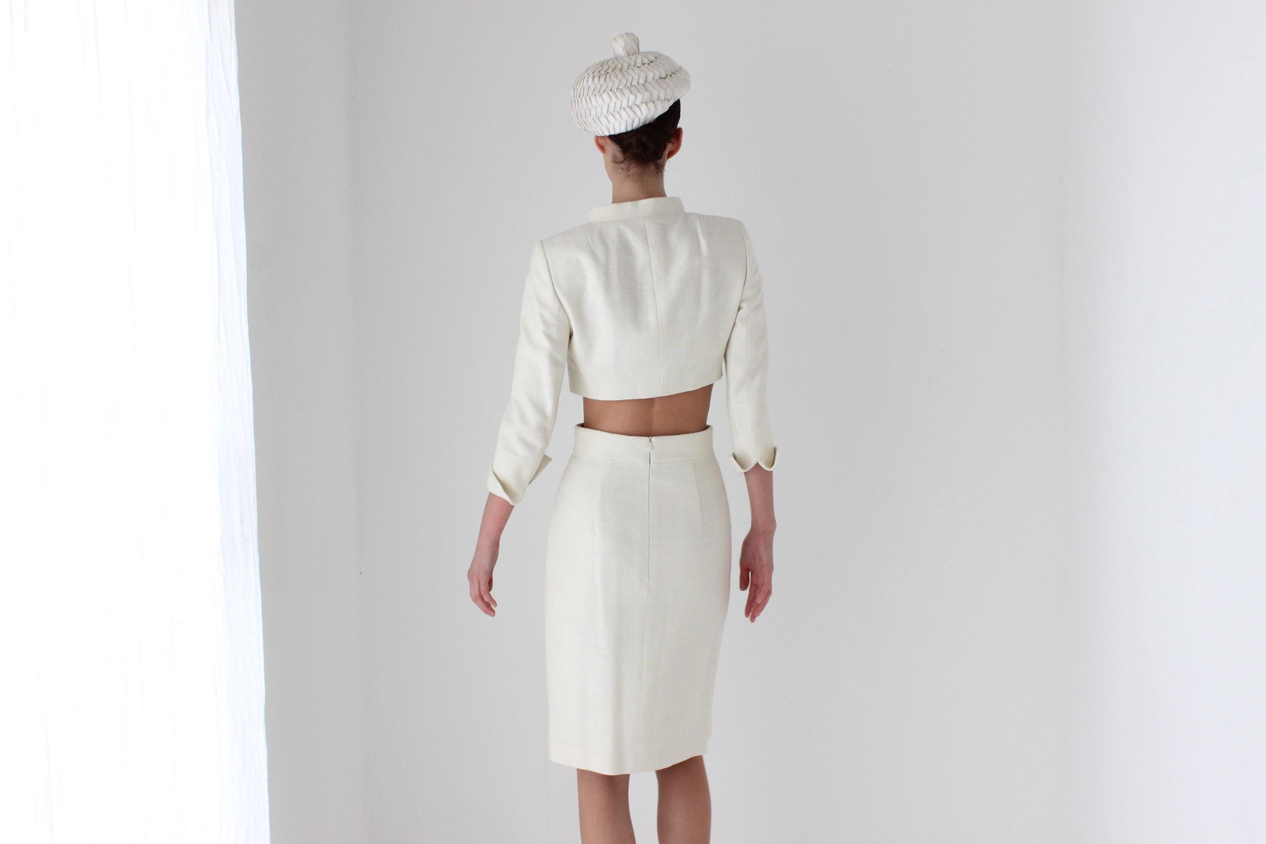 2000s AKRIS Woven Silk Luxury Courthouse Suit