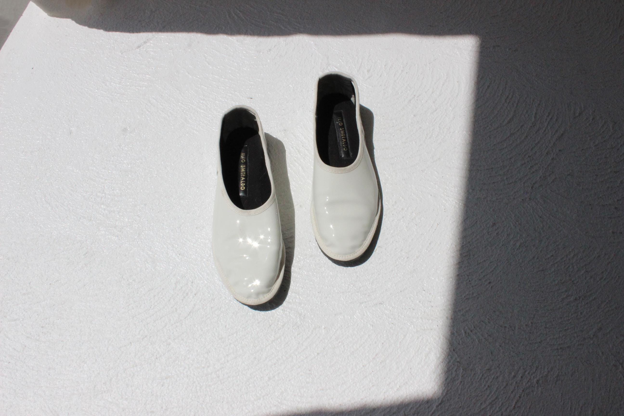 Italian Made Ilio Smeraldo Patent Leather Ballet Flats - Euro 40