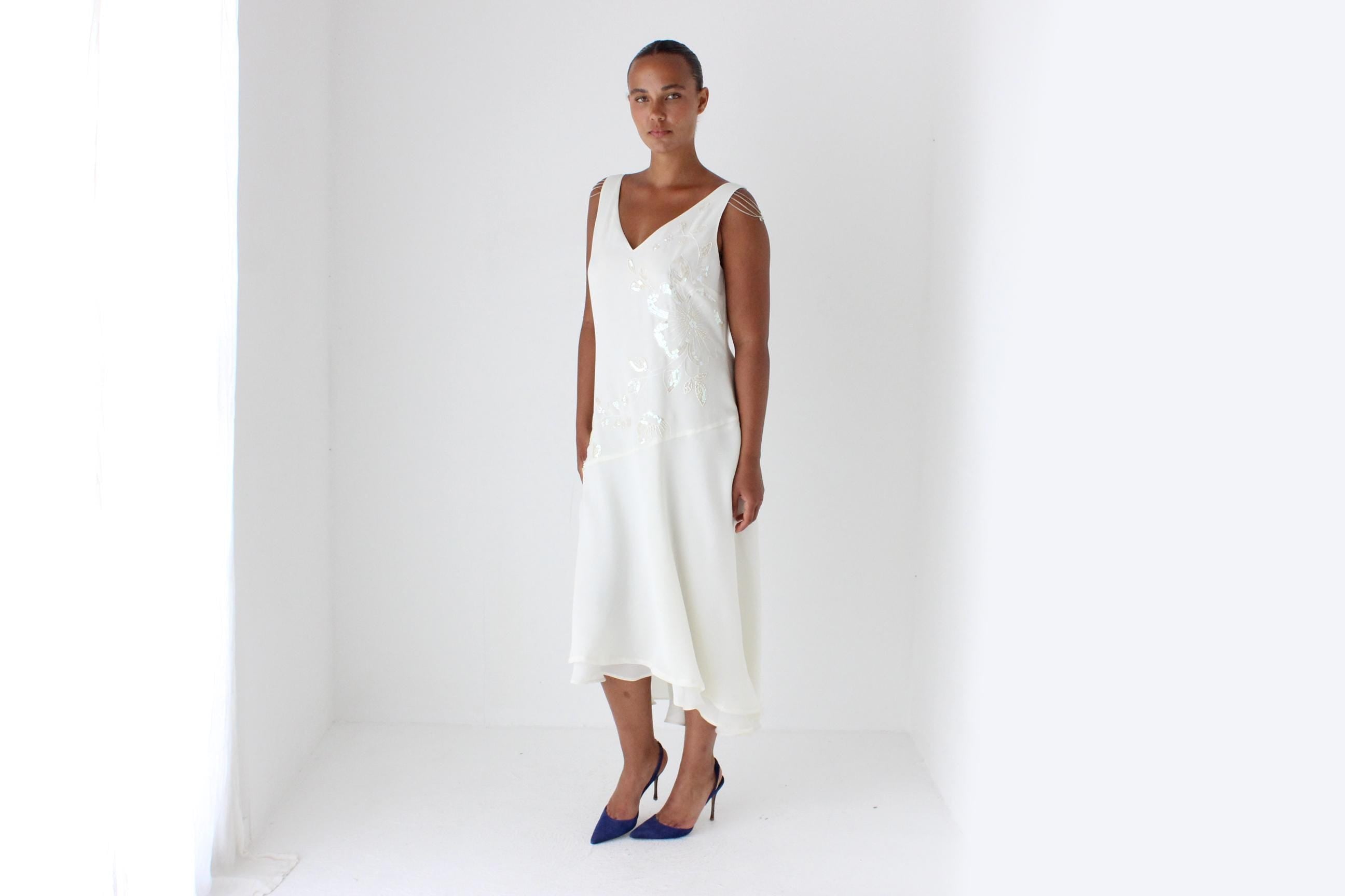 Y2K Asymmetric Jagged Hem Cocktail Dress