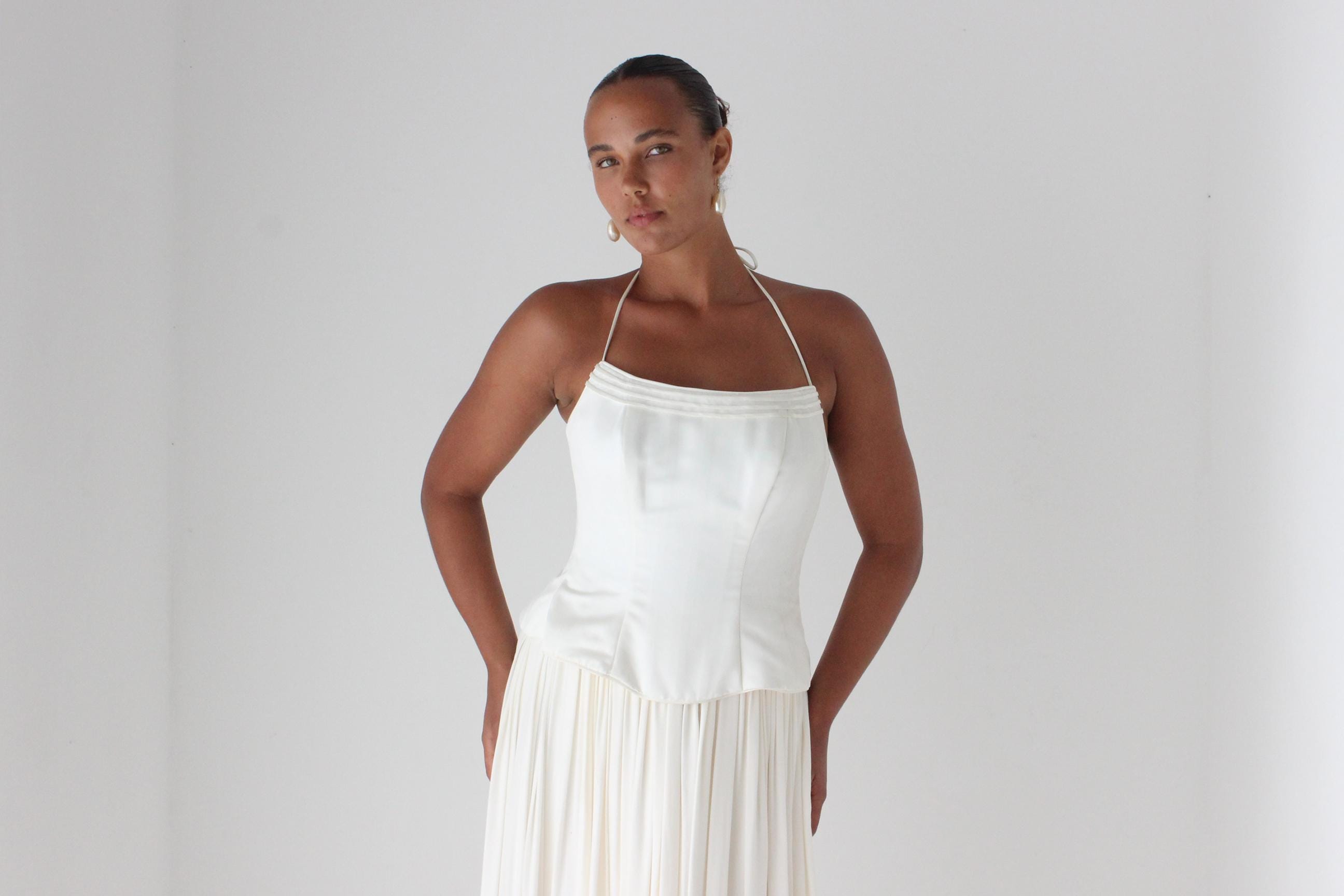 1997 Ivory Satin Corset