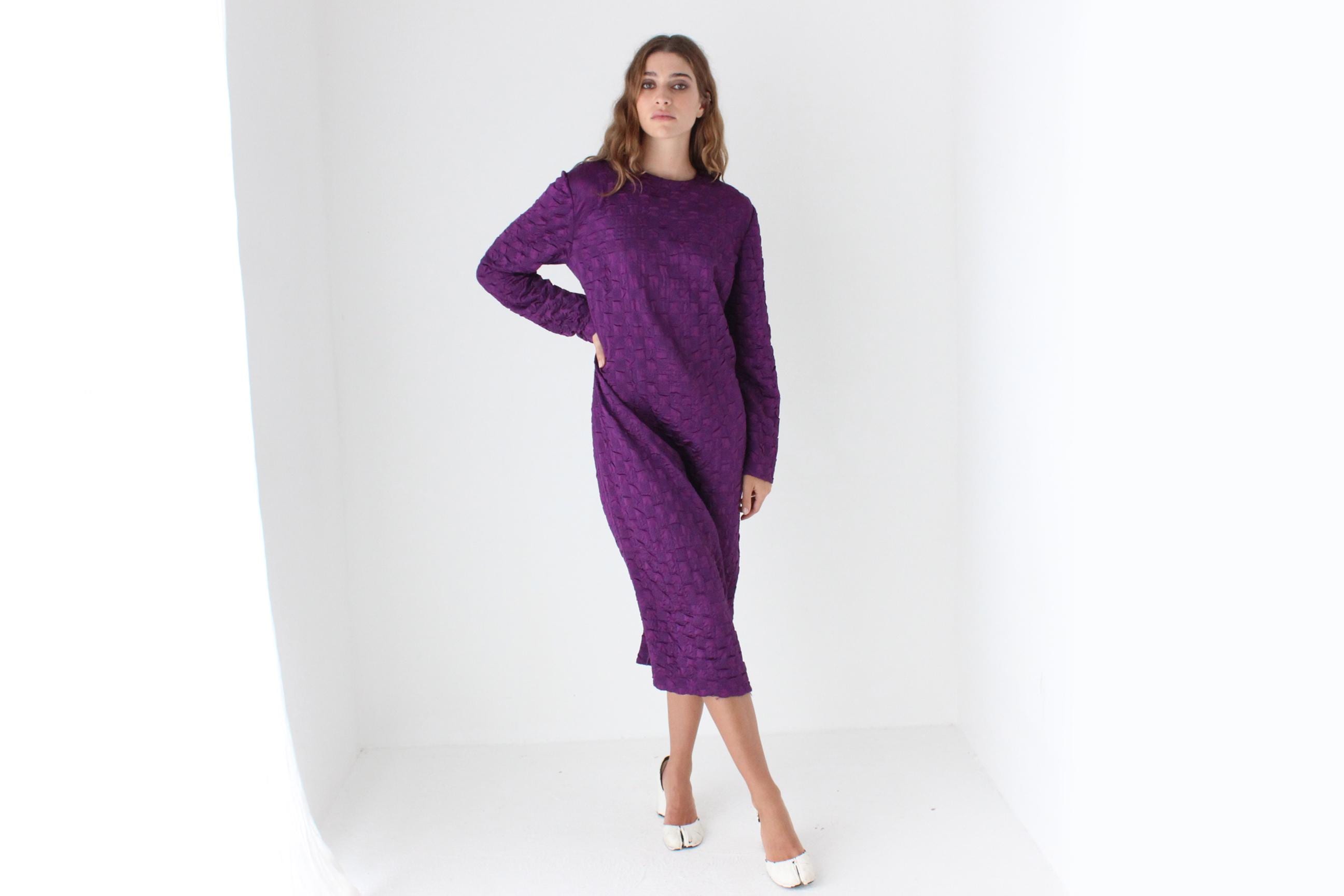 80s Textural Issey Vibe Dress