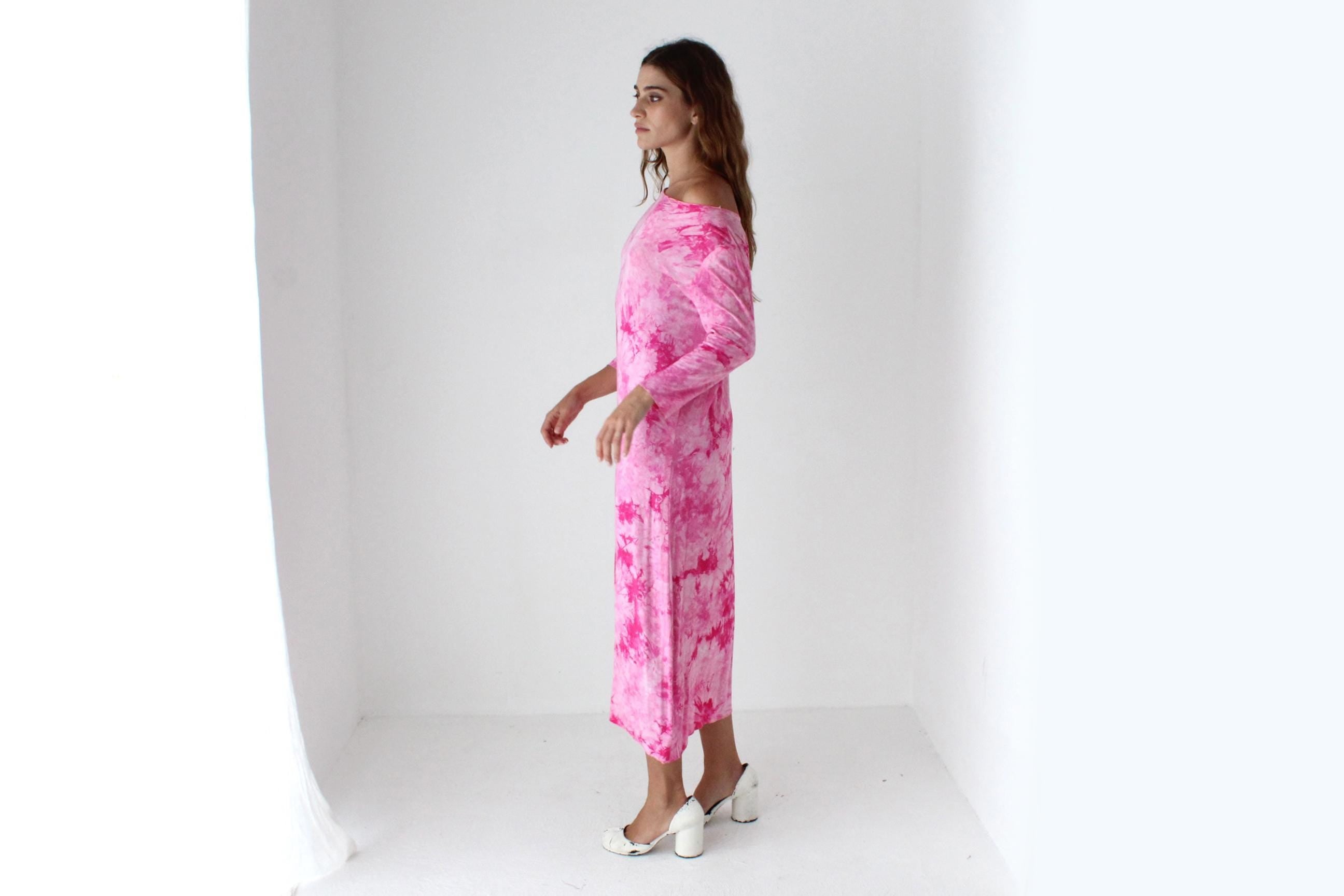 Y2K Bubblegum Tie Dye Dress