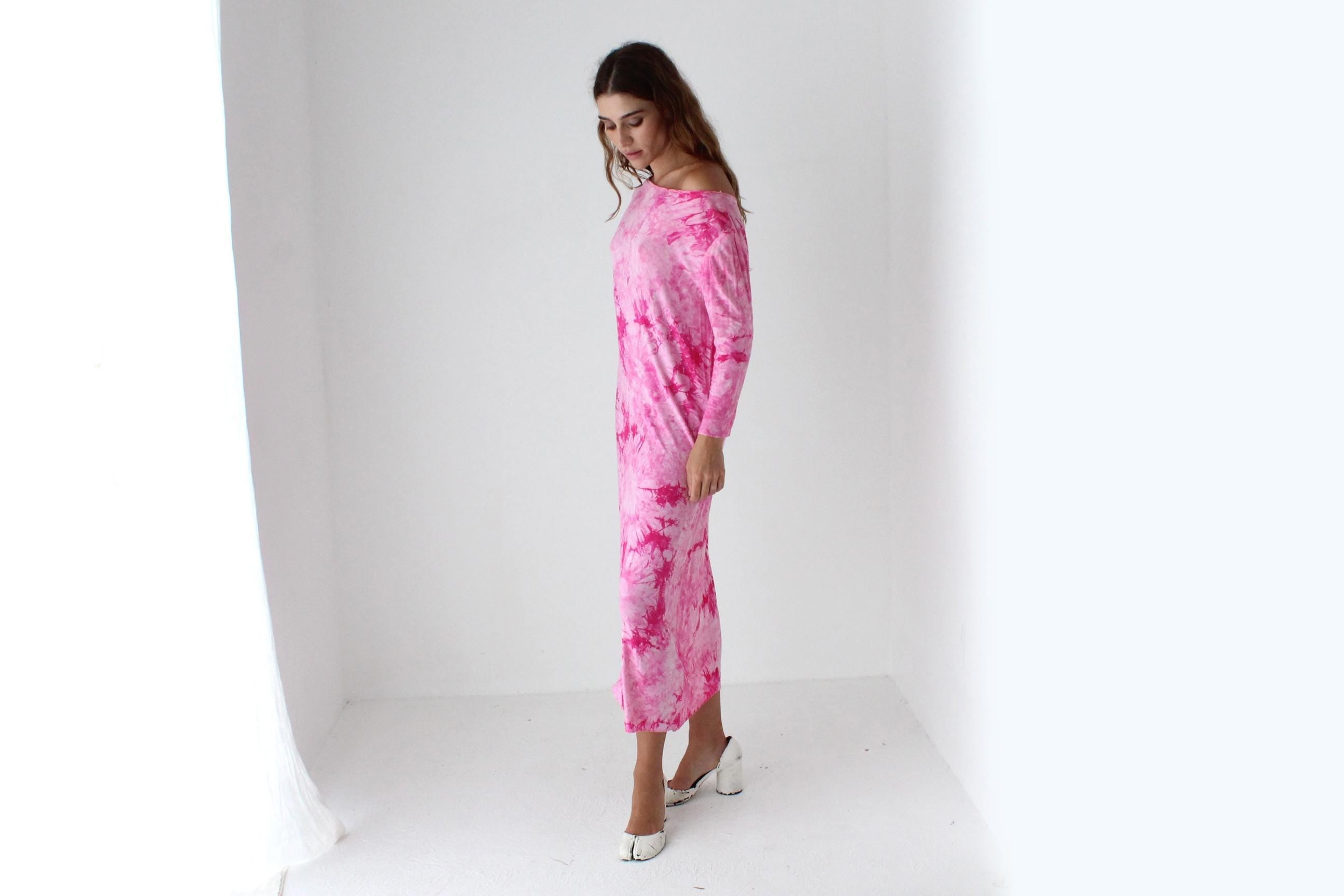 Y2K Bubblegum Tie Dye Dress