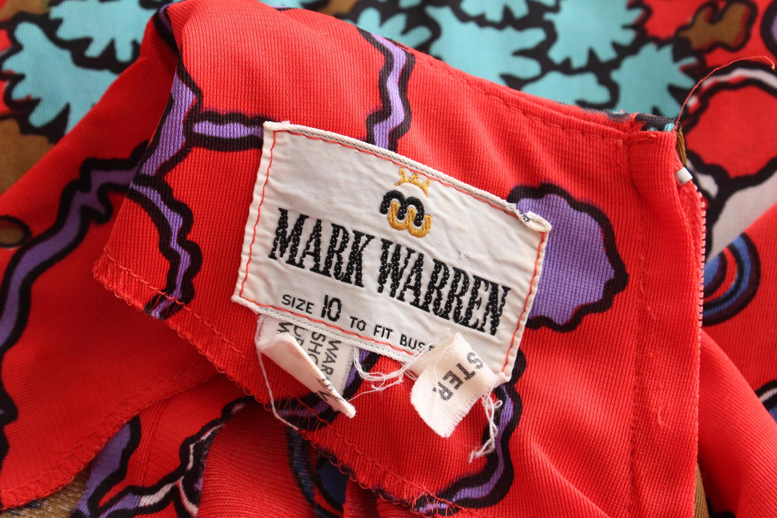 Funky 70s Vibrant & Poppy Psychedelic Dress
