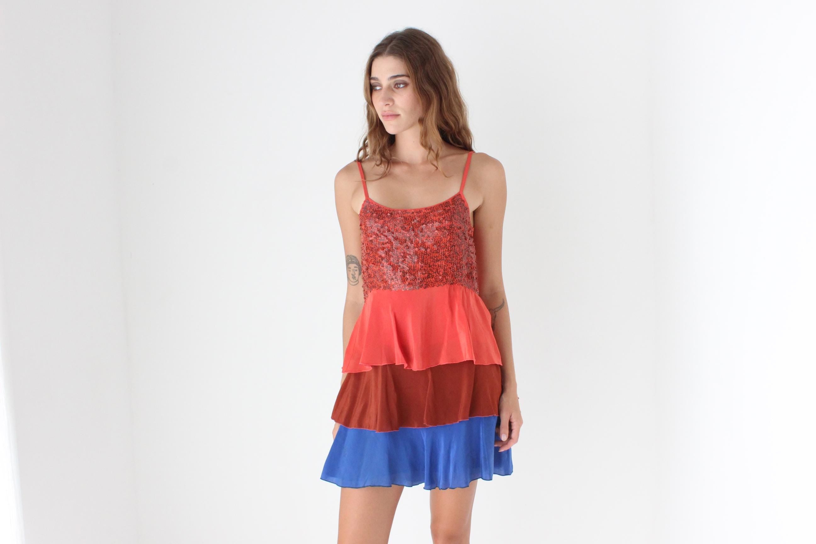 Y2K Silk Colourblock Mini
