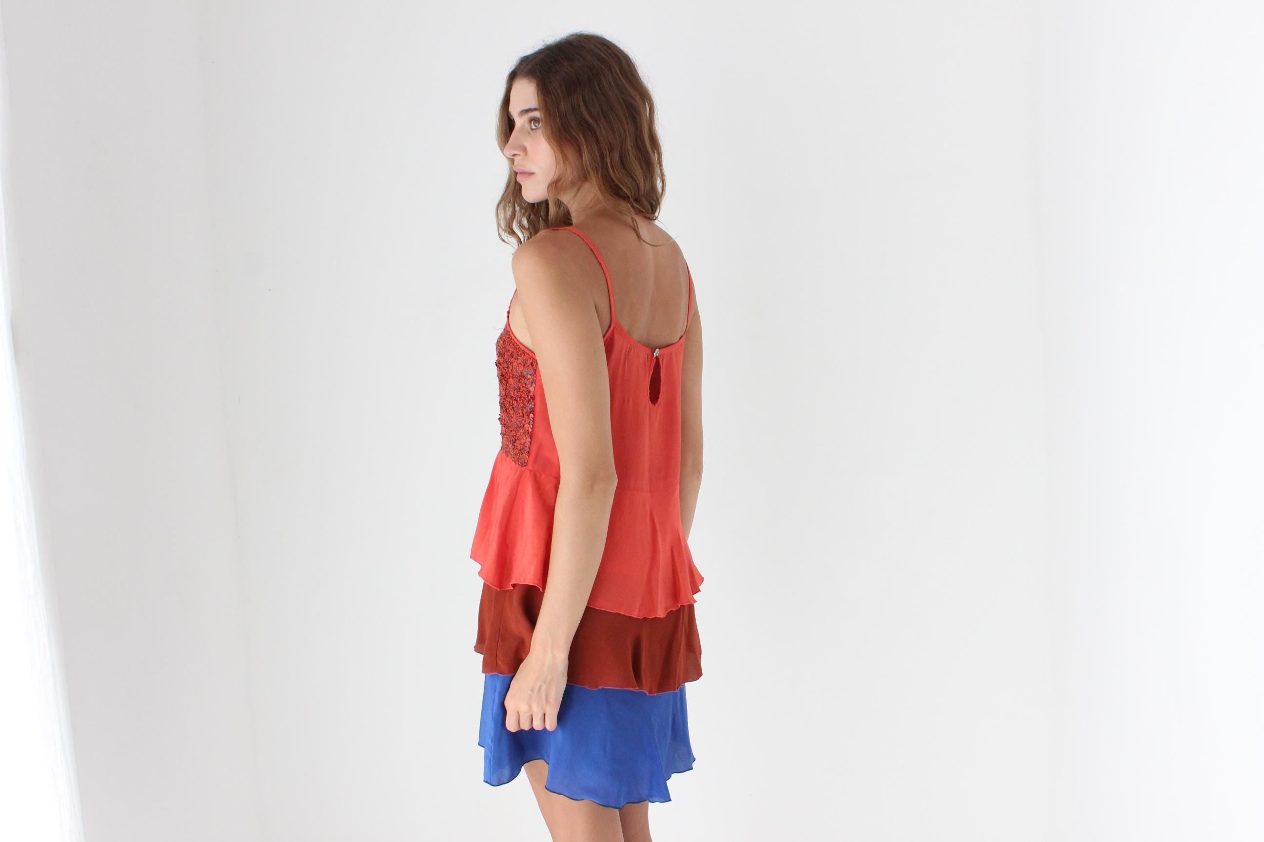 Y2K Silk Colourblock Mini