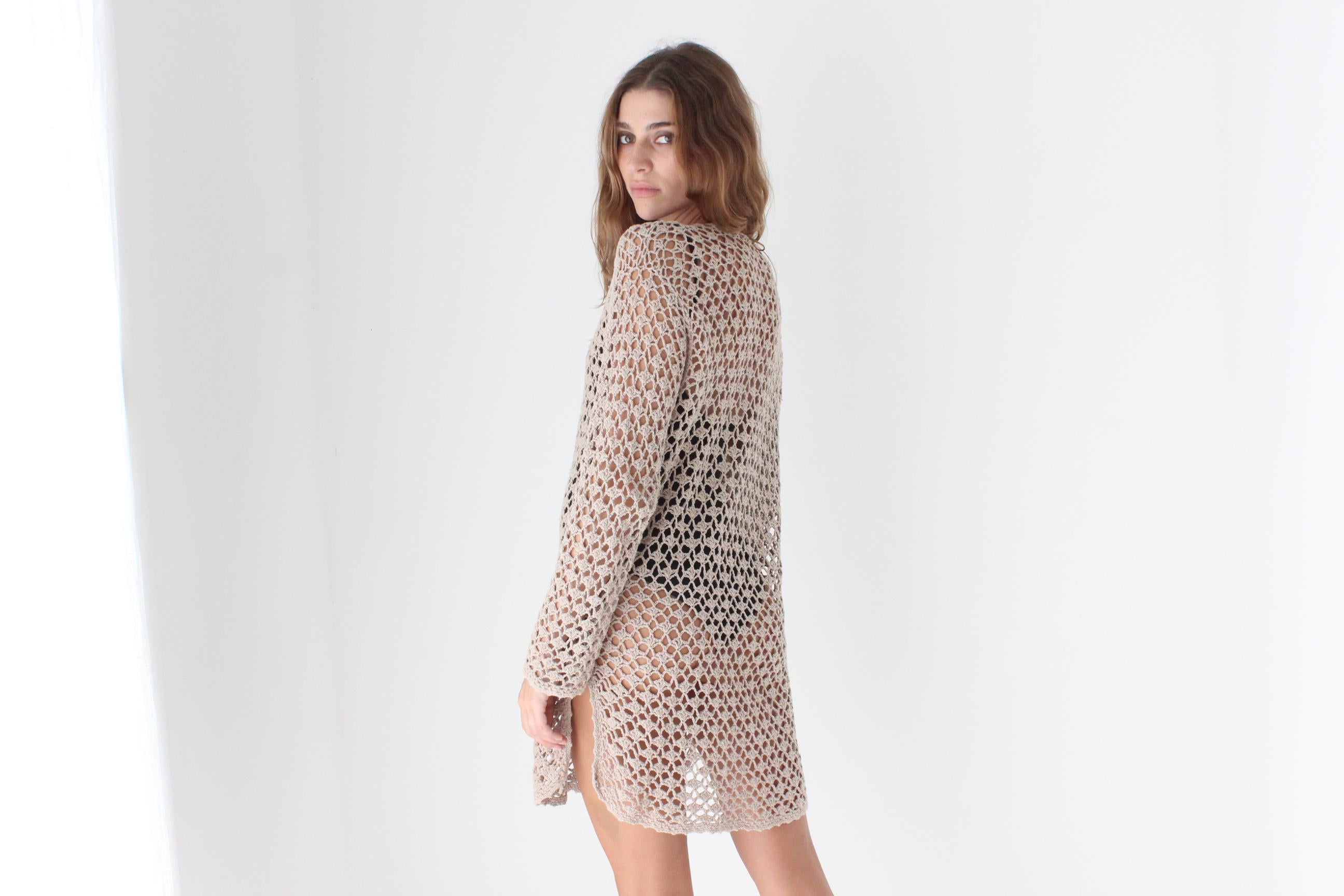 90s Cotton Crochet Mini