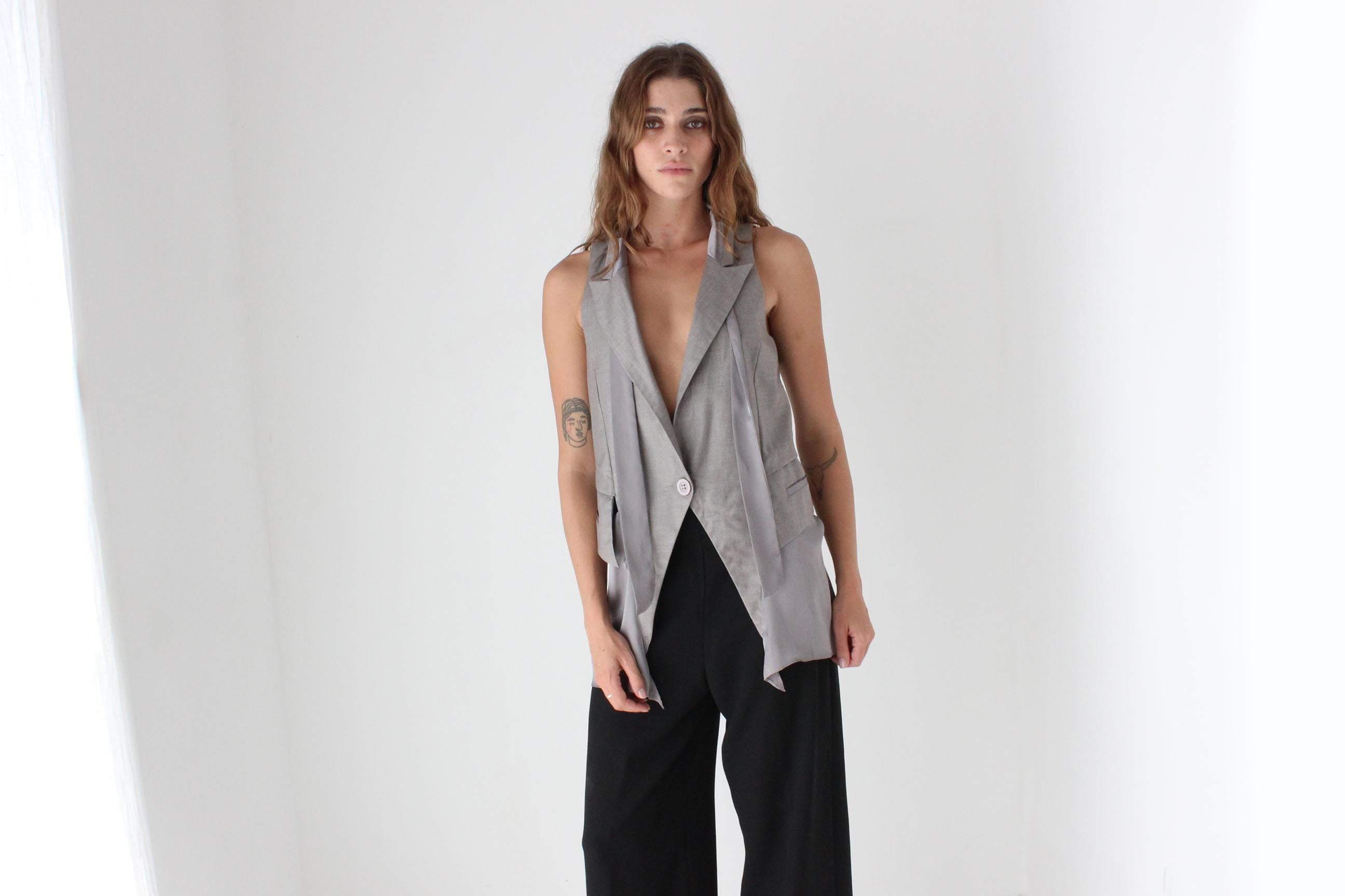 Y2K Sexy Waistcoat Top