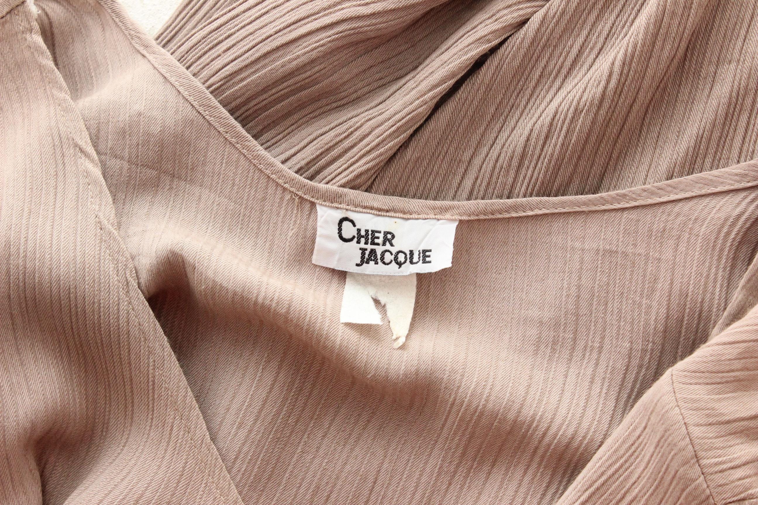 Versatile 90s Mauve Gauze Button Front Top / Dress