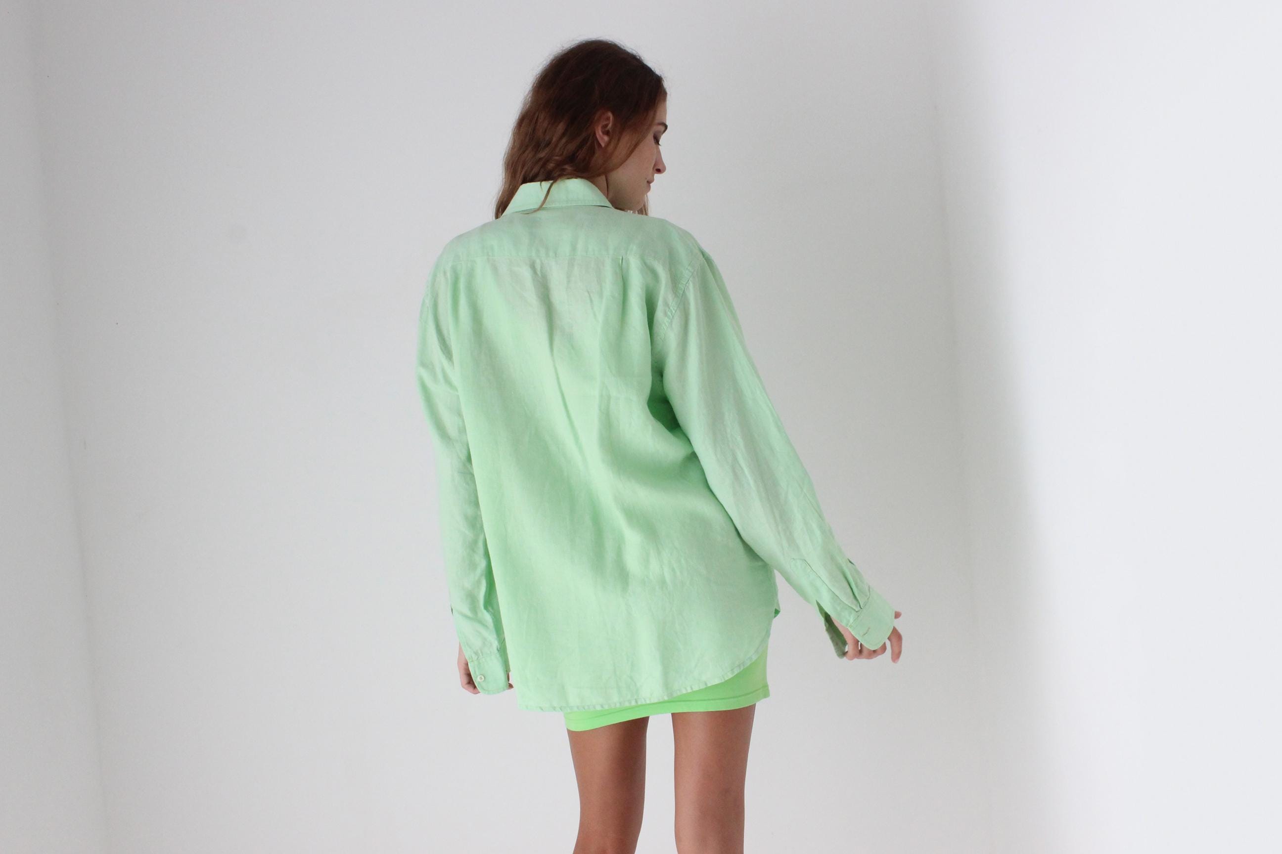 90s Anacapri Italian Linen Shirt