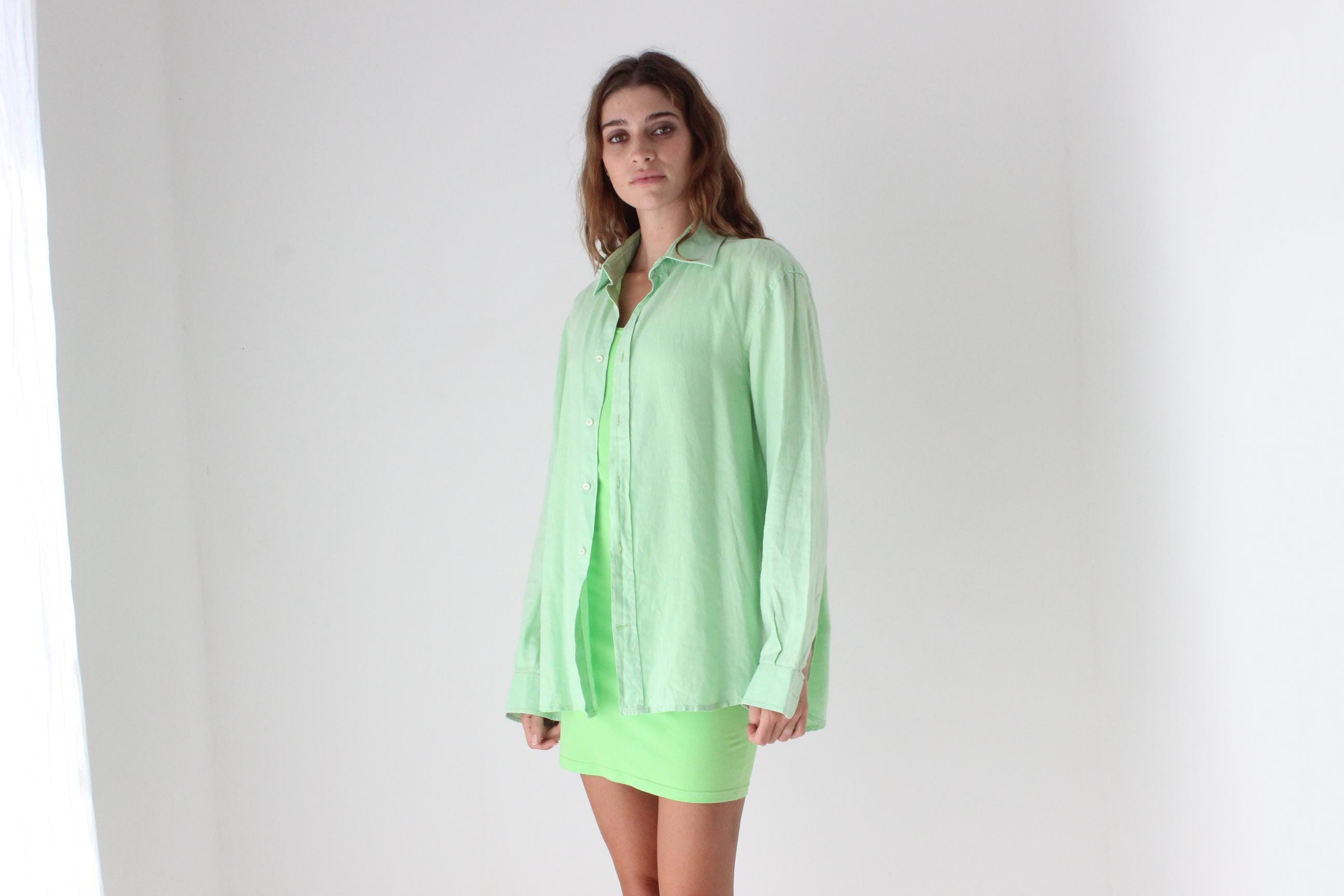 90s Anacapri Italian Linen Shirt