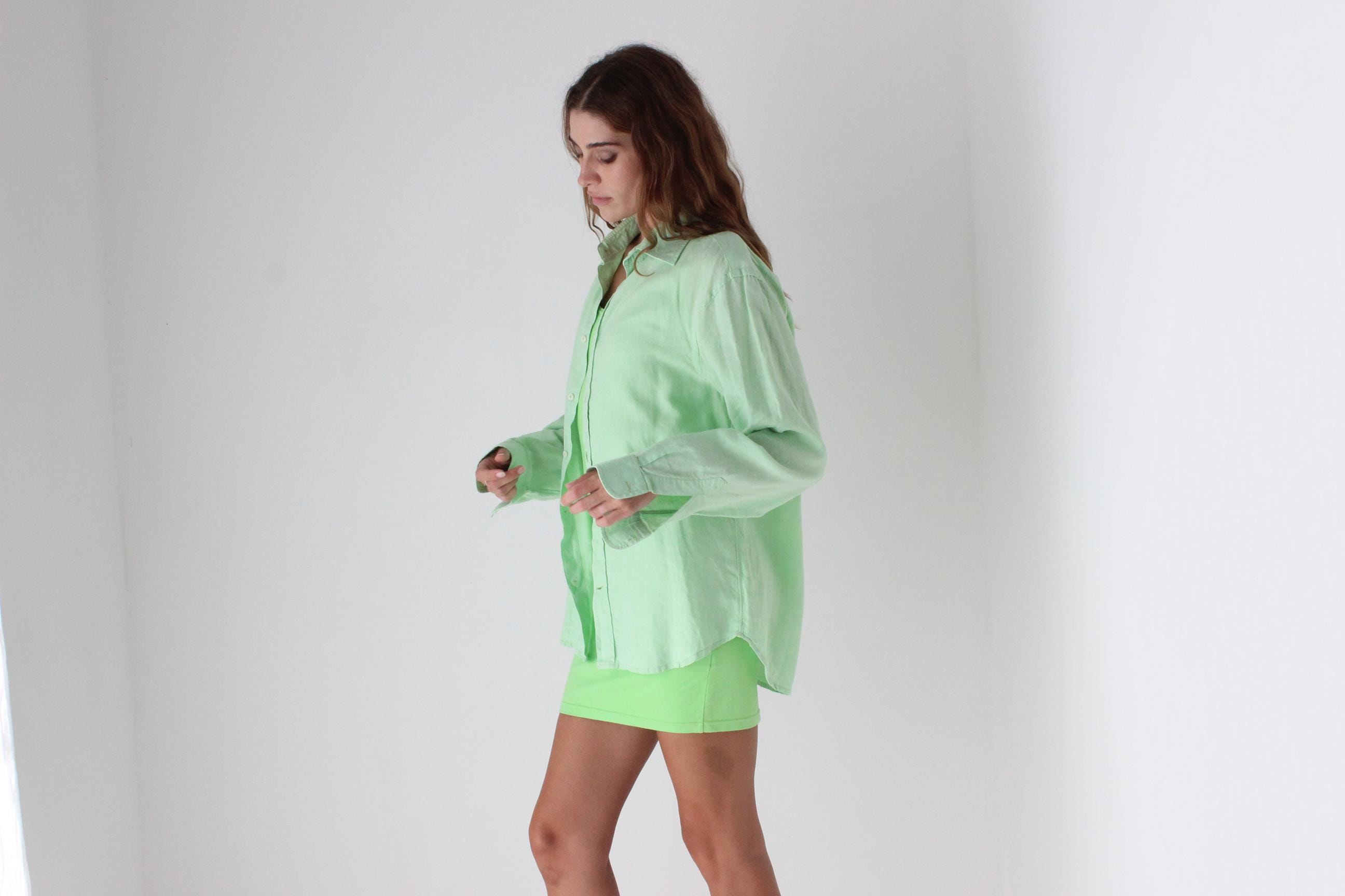 90s Anacapri Italian Linen Shirt