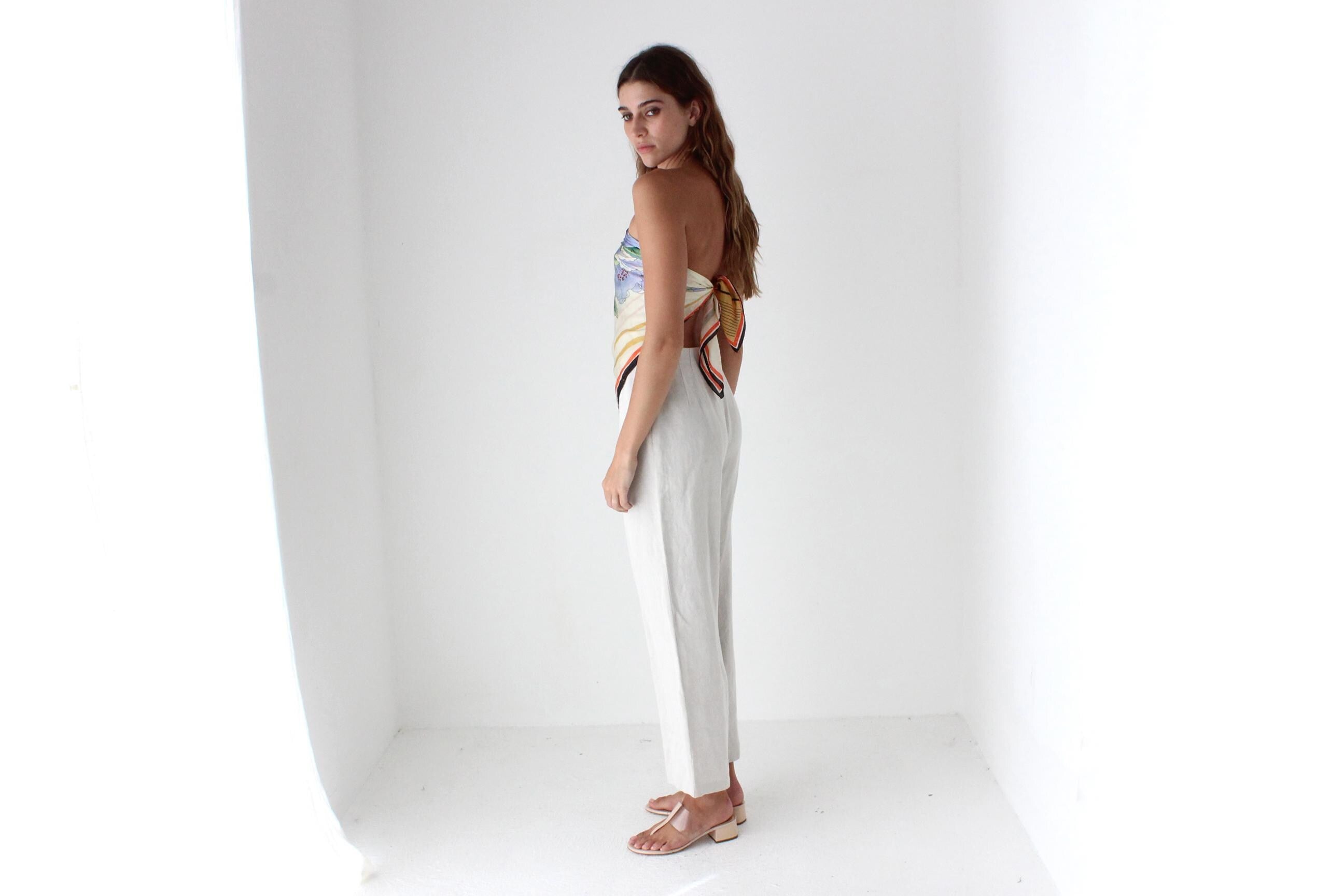 Beautifully Cut 90s Italian Linen Pants