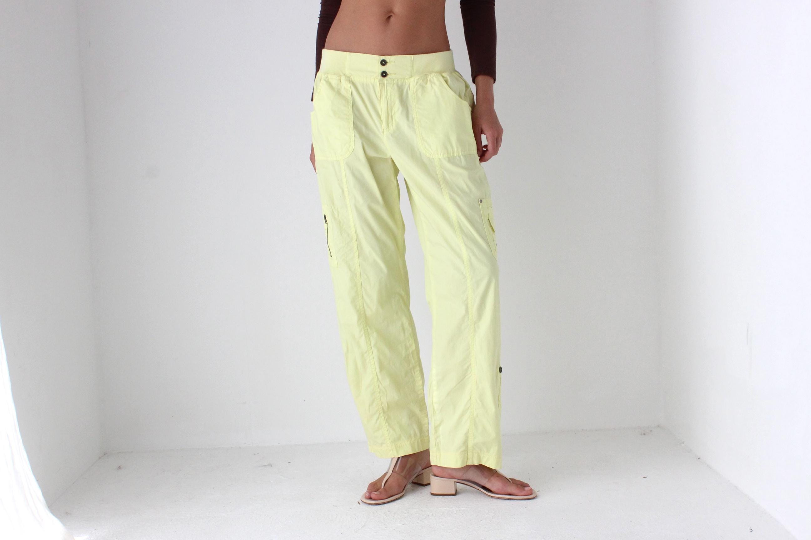 Y2K Washed Neon Cargo Pants