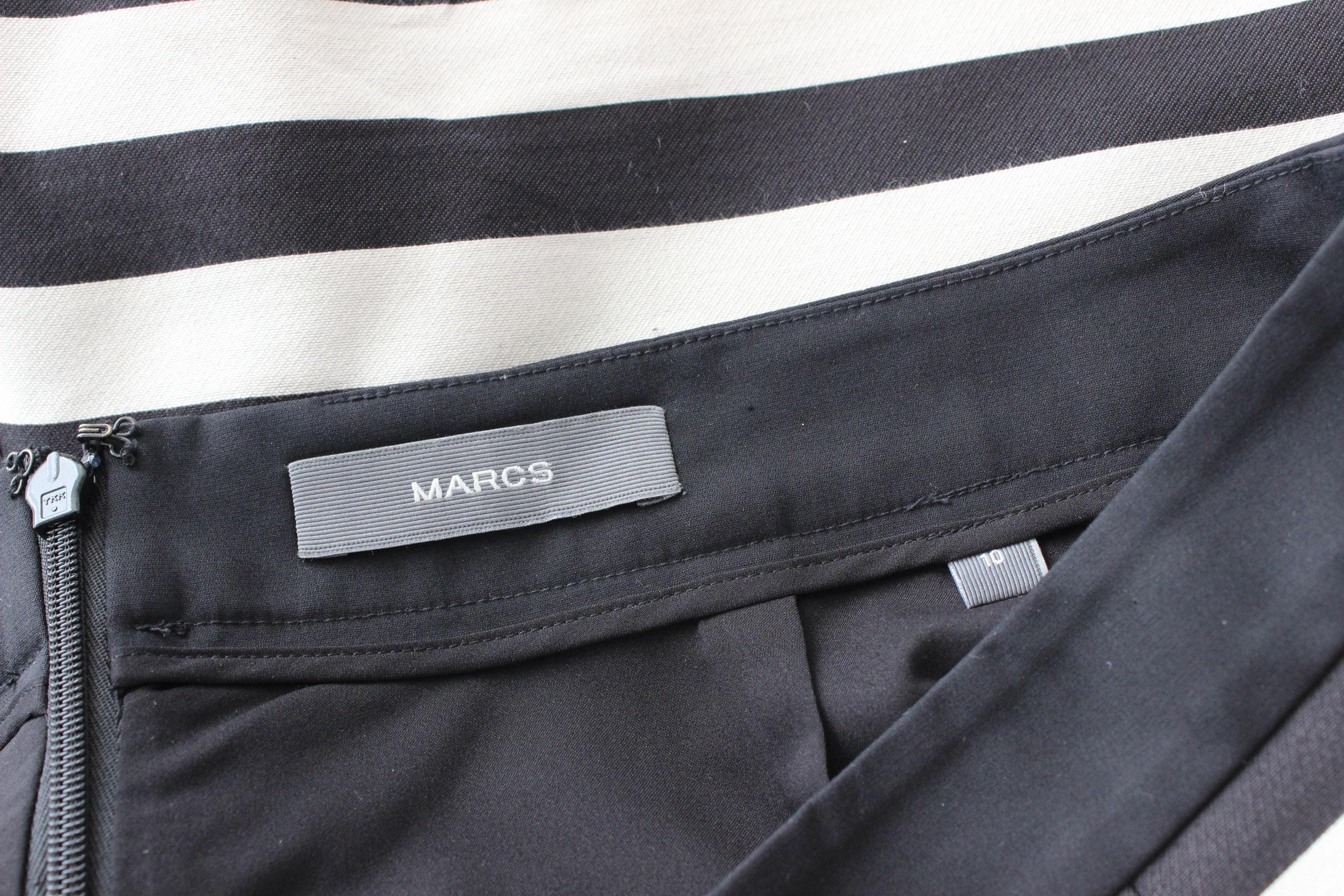 Y2K Black & White Striped Shorts