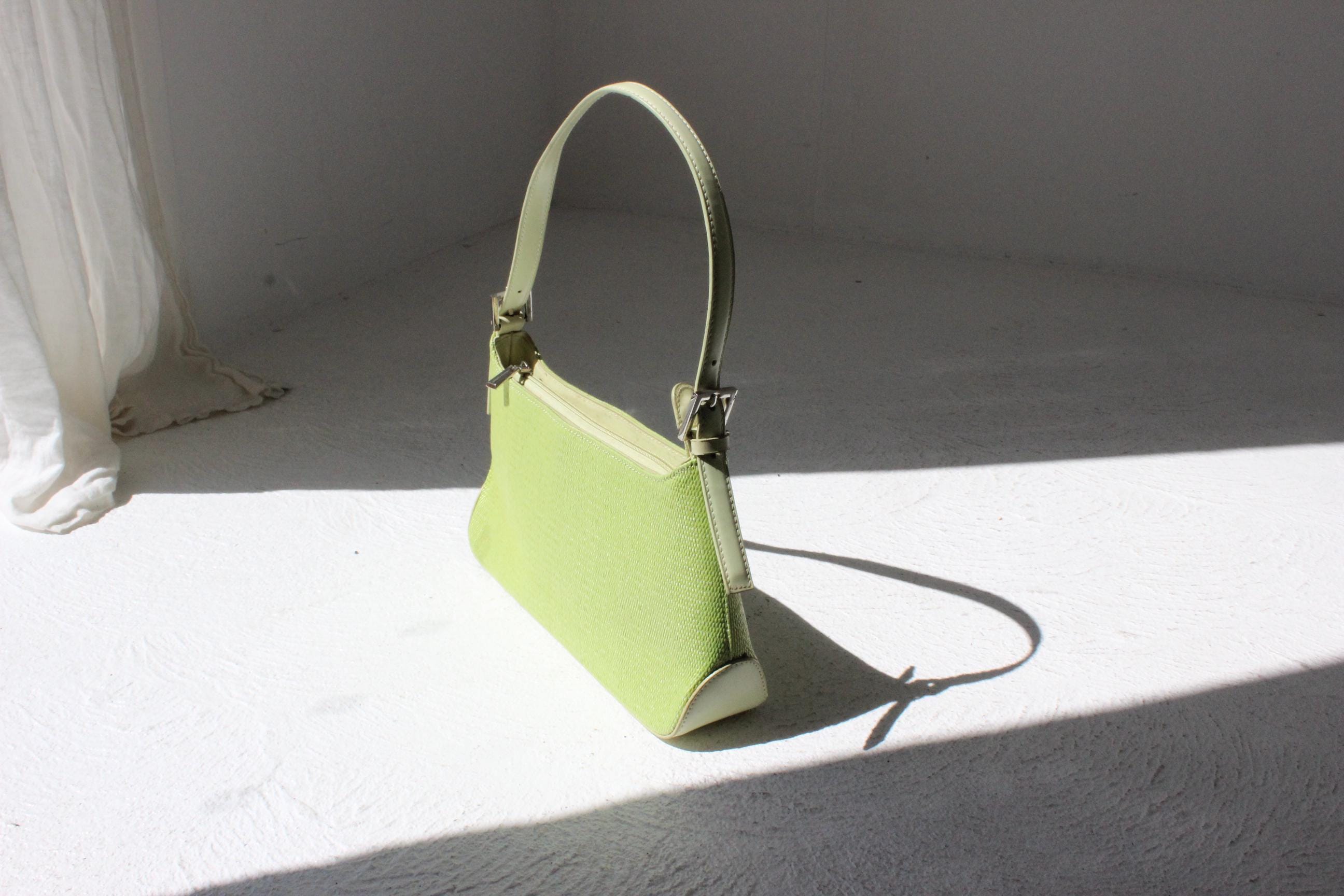 Y2K Lime Green Under Arm Handbag
