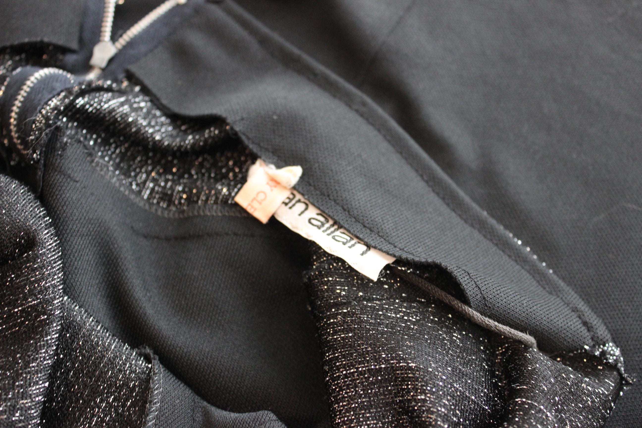 70s Lurex Halter Gown