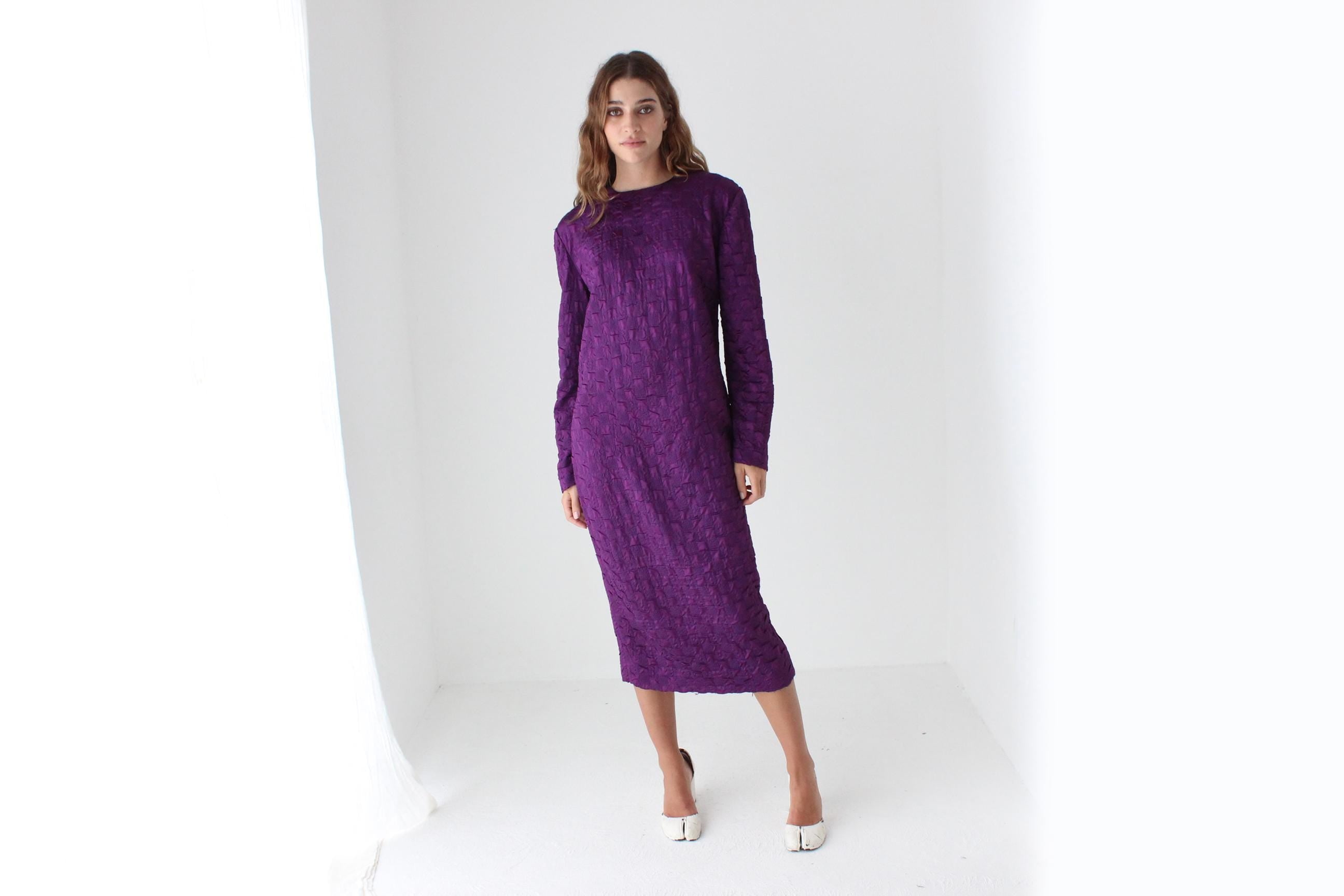 80s Textural Issey Vibe Dress