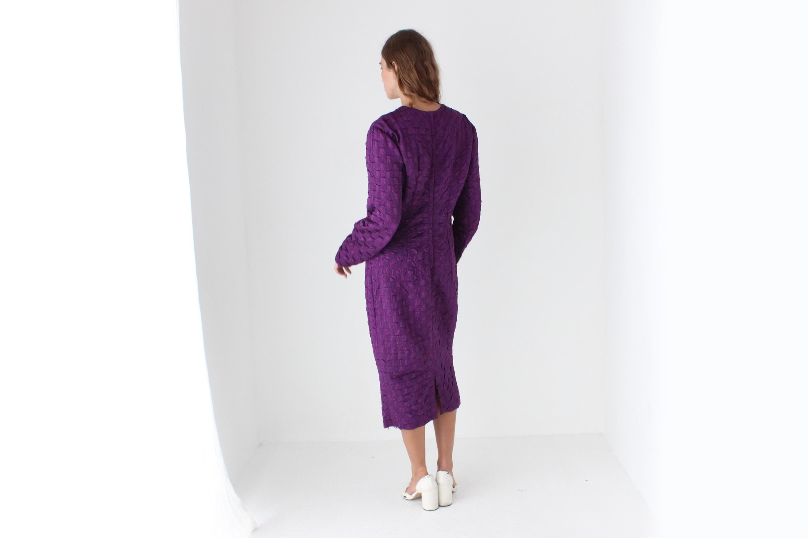 80s Textural Issey Vibe Dress