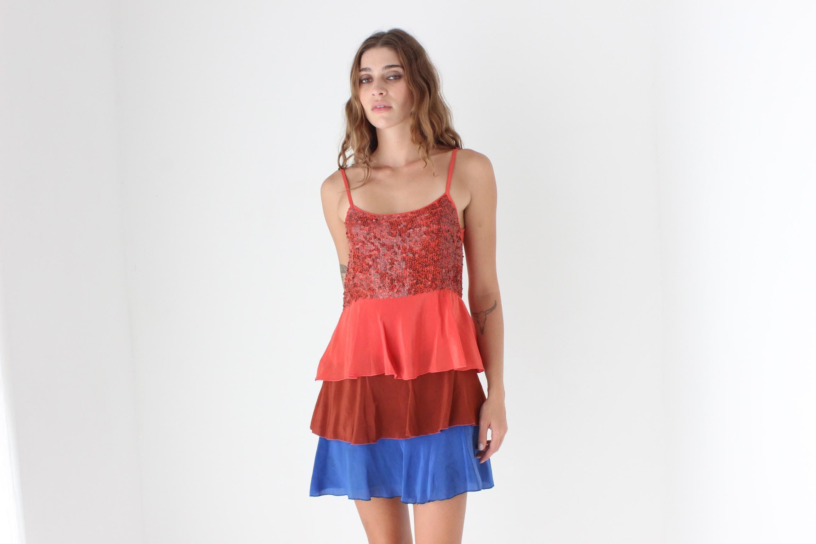 Y2K Silk Colourblock Mini