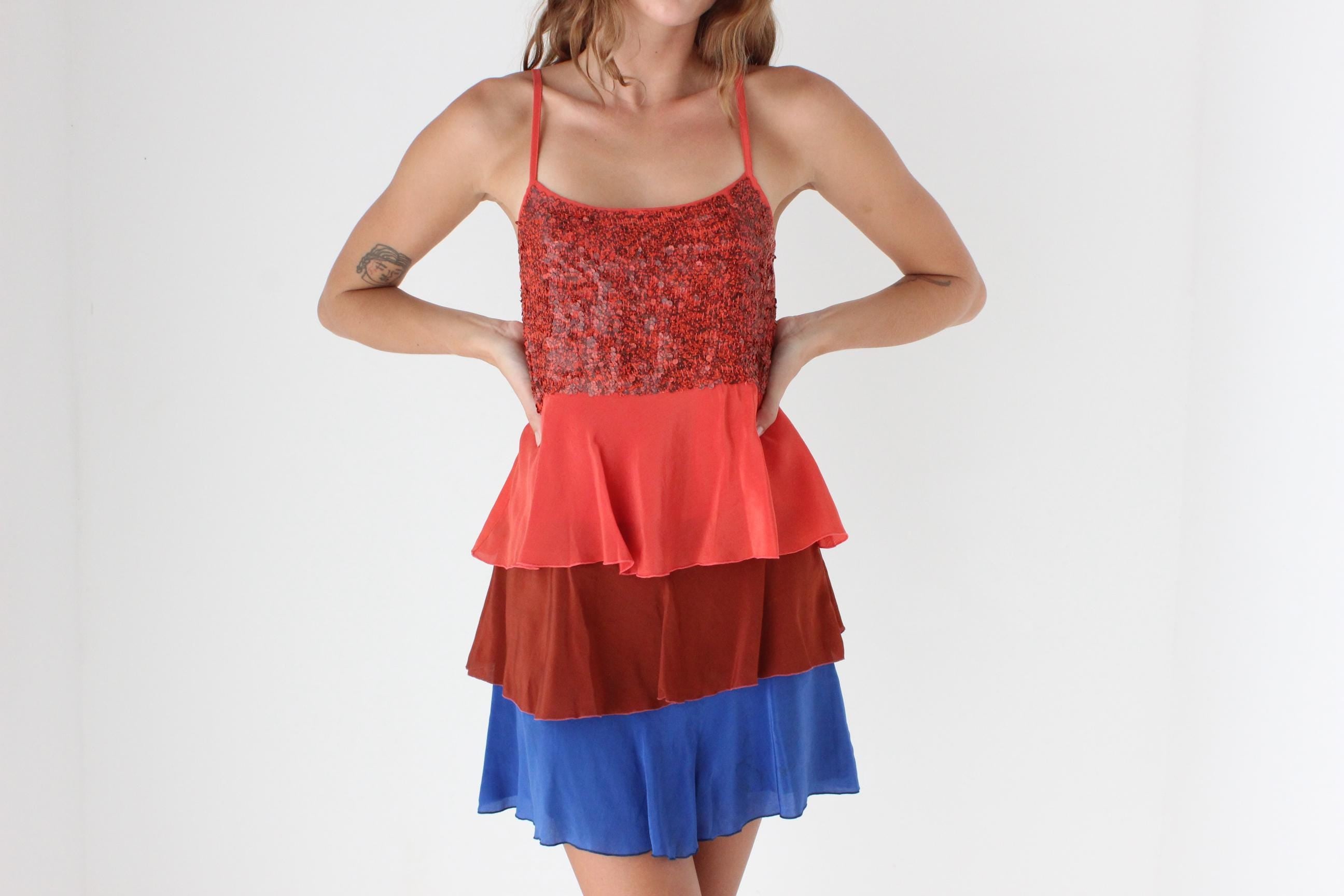Y2K Silk Colourblock Mini