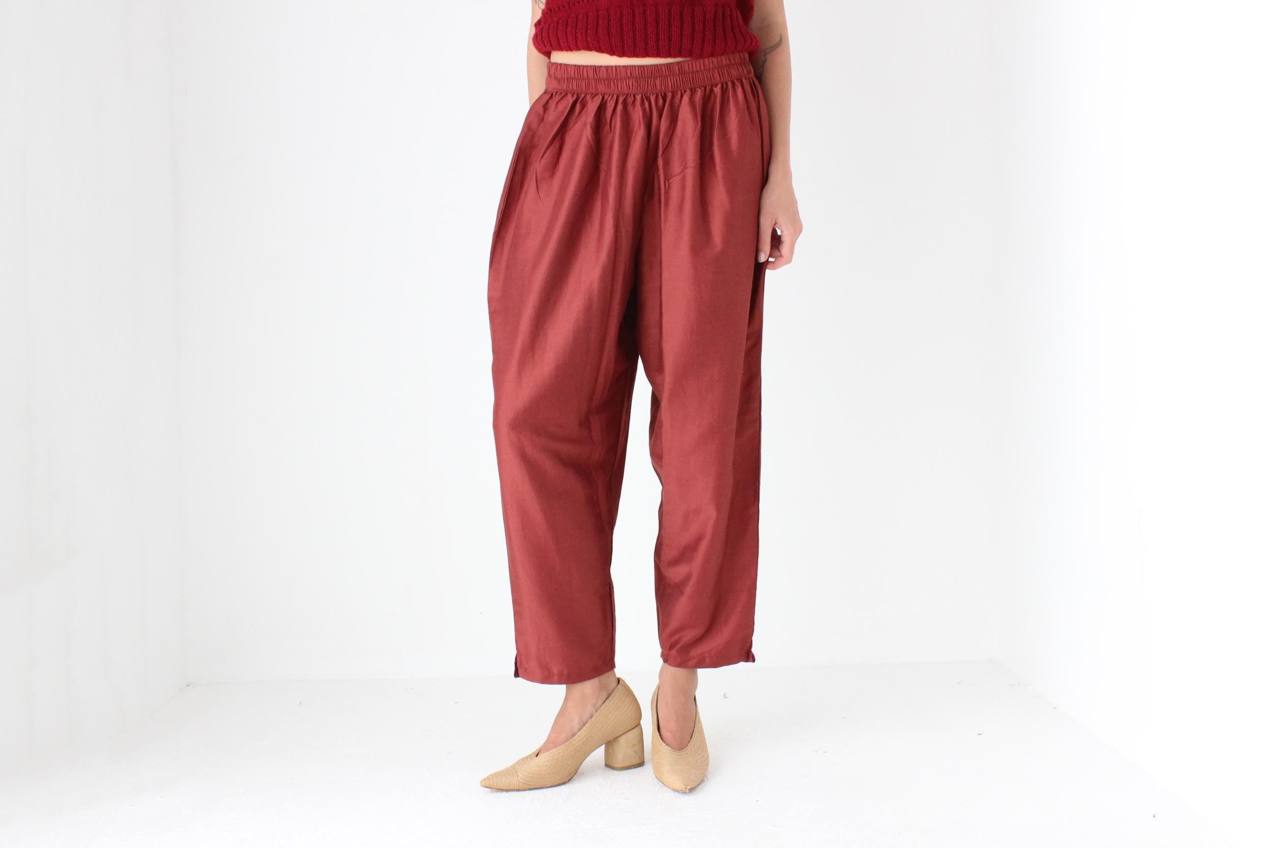 90s Relaxed Stretch Waist Slouch Trousers