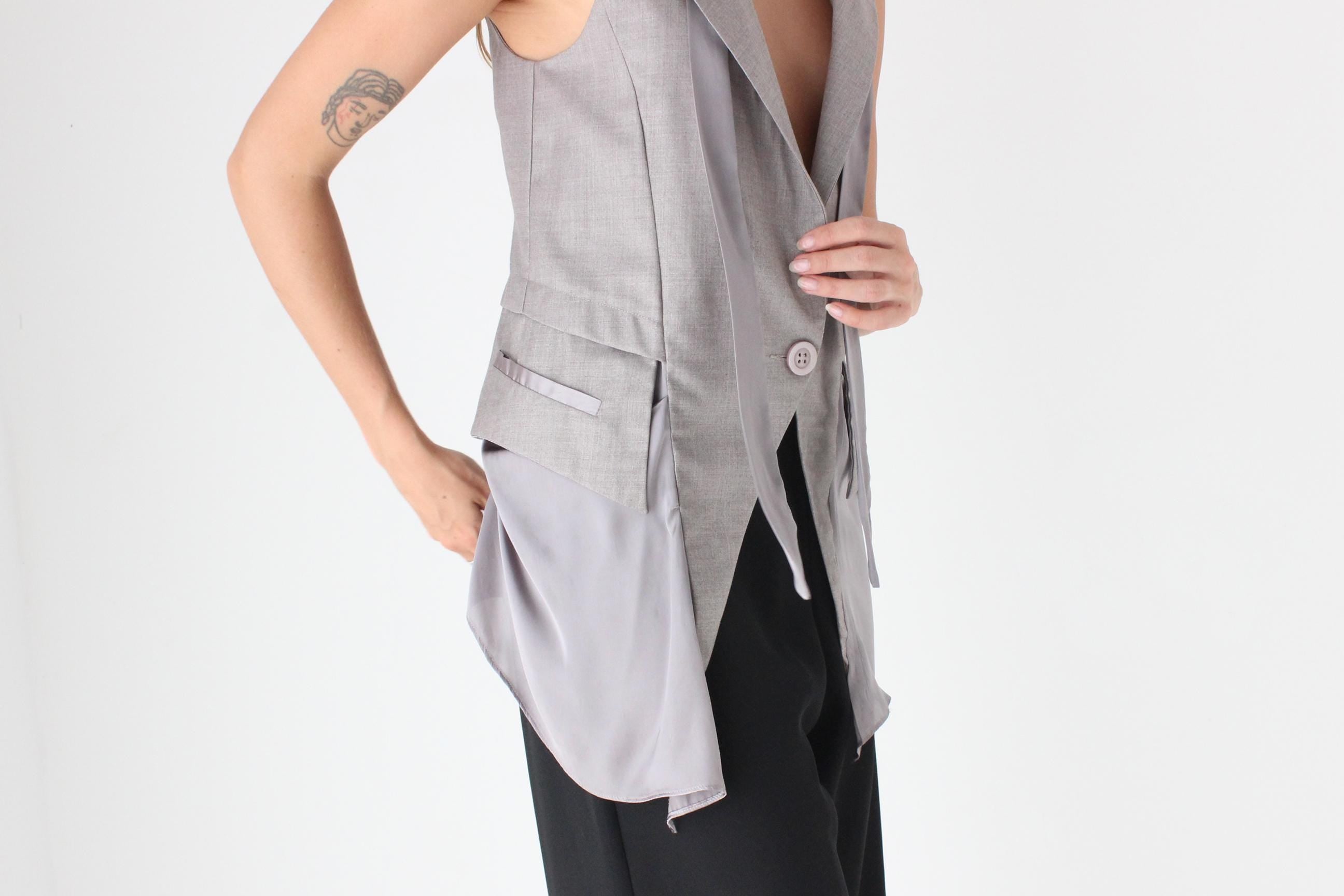 Y2K Sexy Waistcoat Top