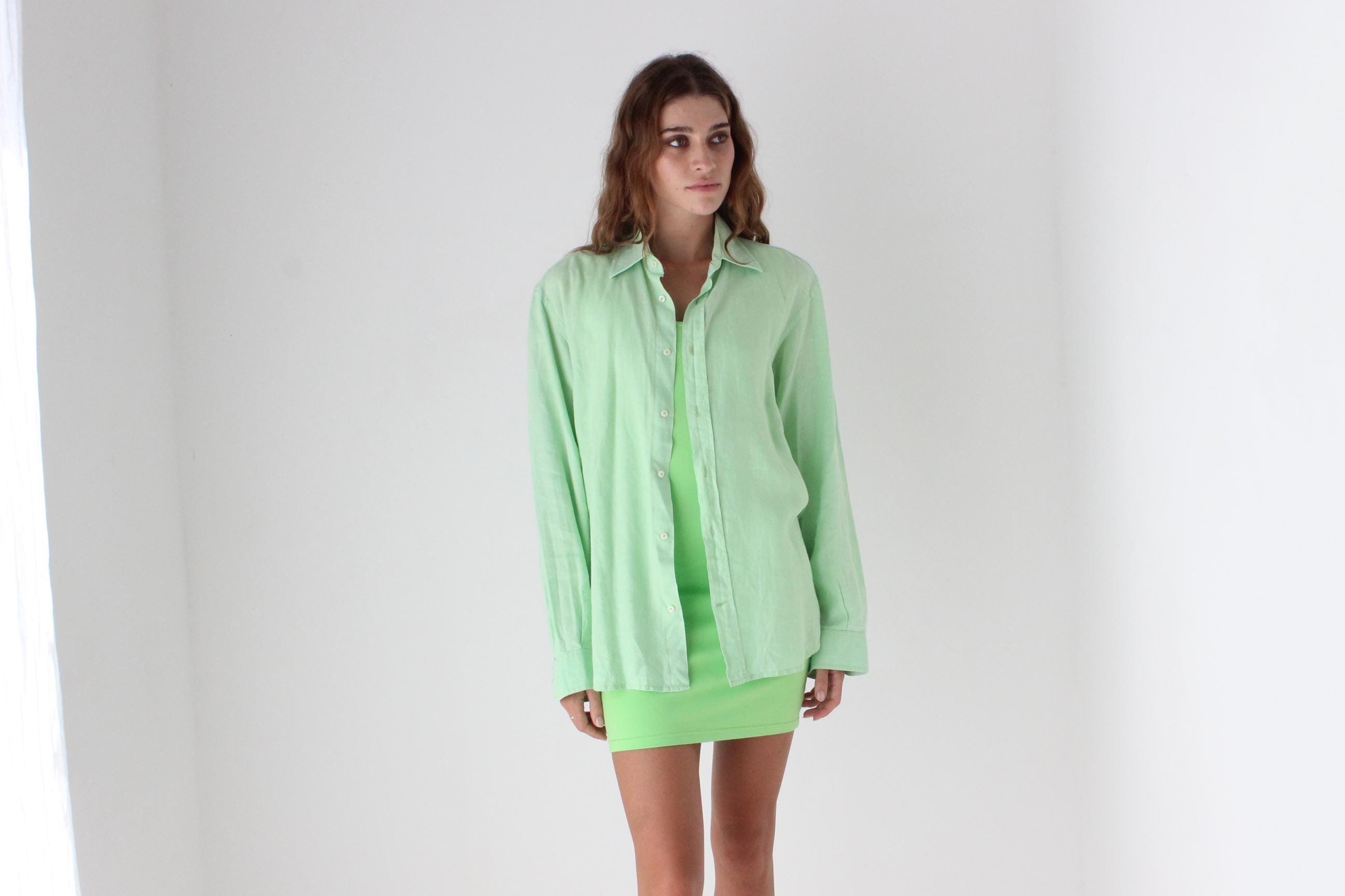 90s Anacapri Italian Linen Shirt