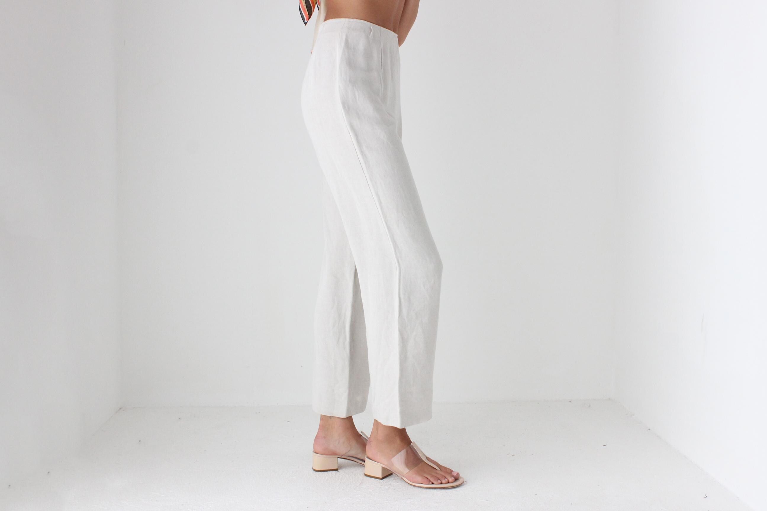 Beautifully Cut 90s Italian Linen Pants