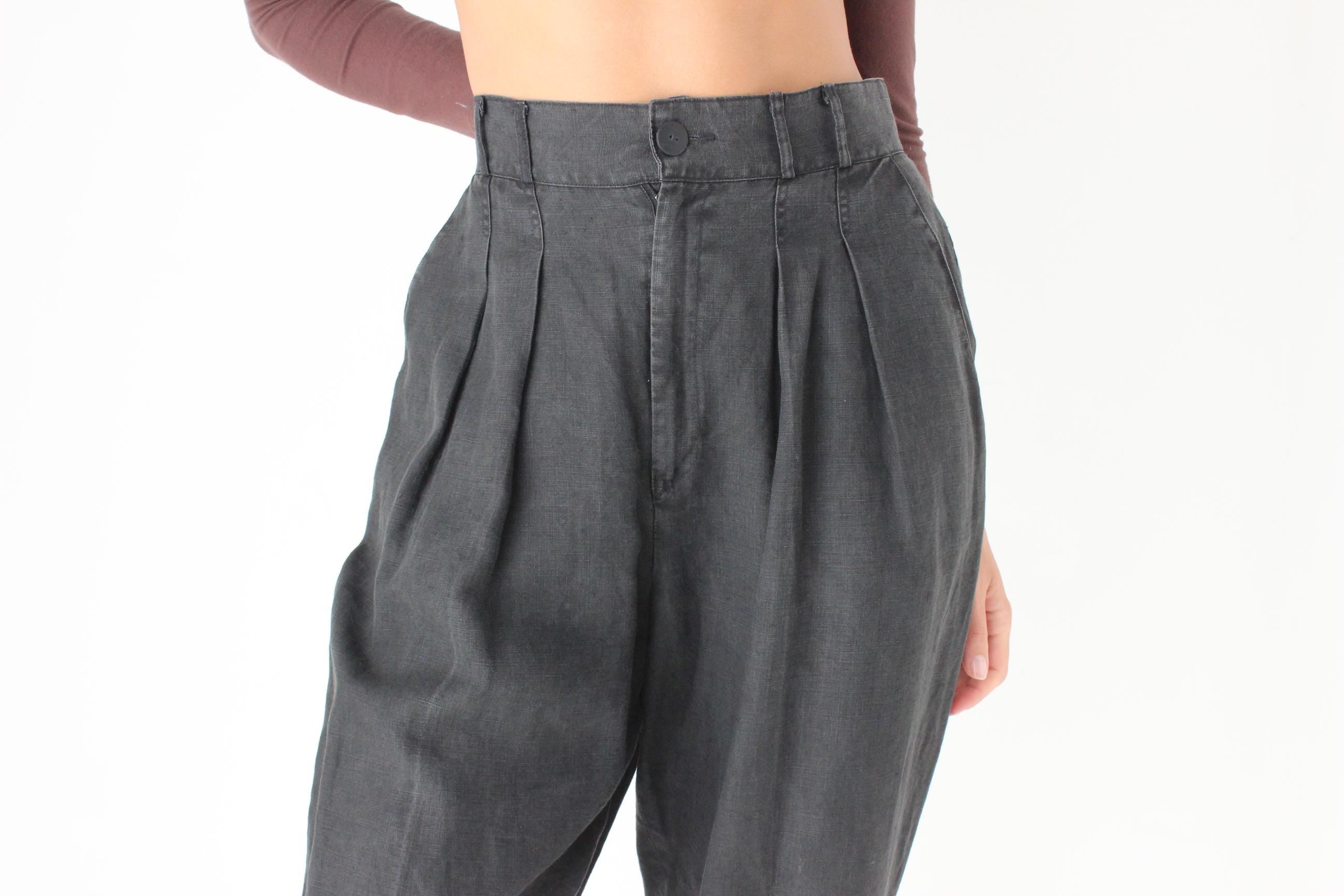 Beautifully Cut 90s Linen Trousers