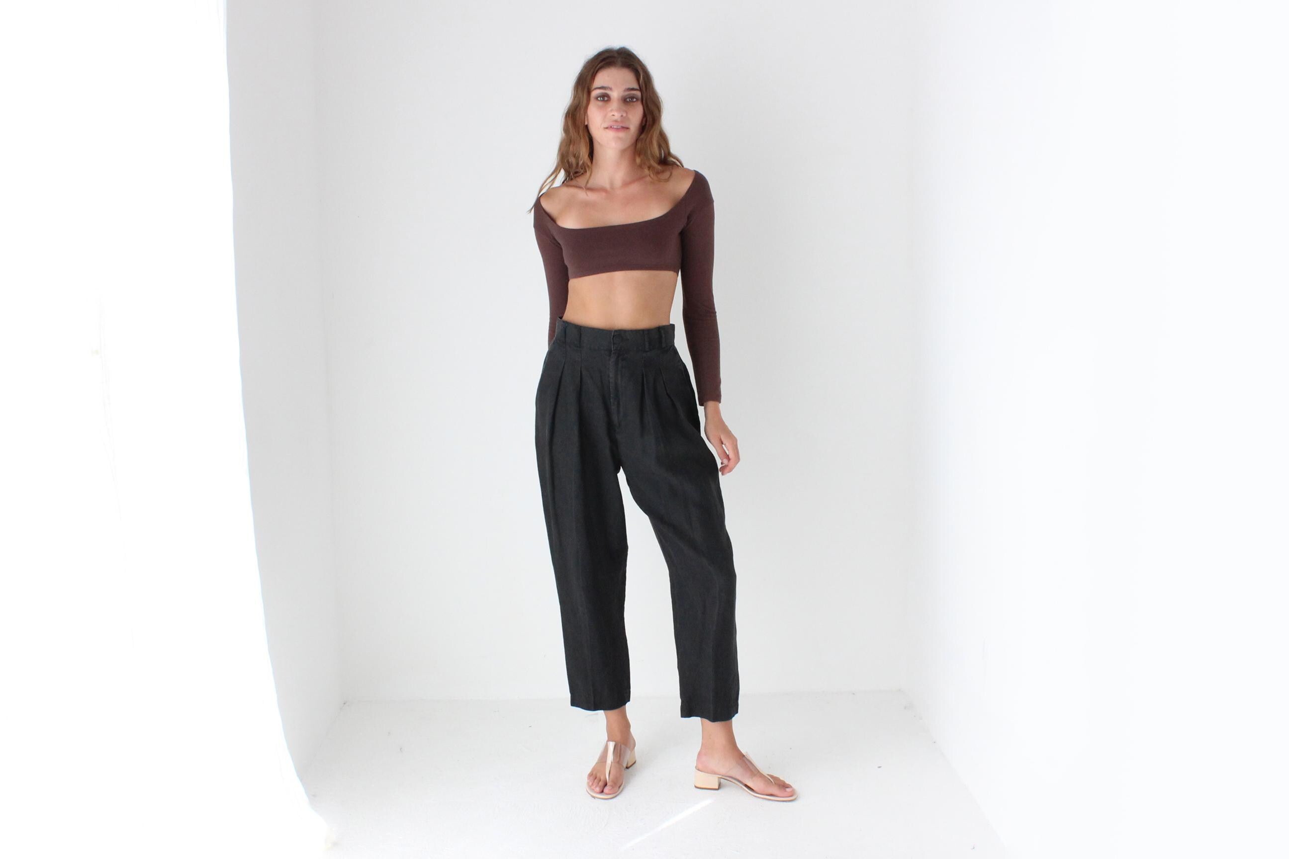 Beautifully Cut 90s Linen Trousers