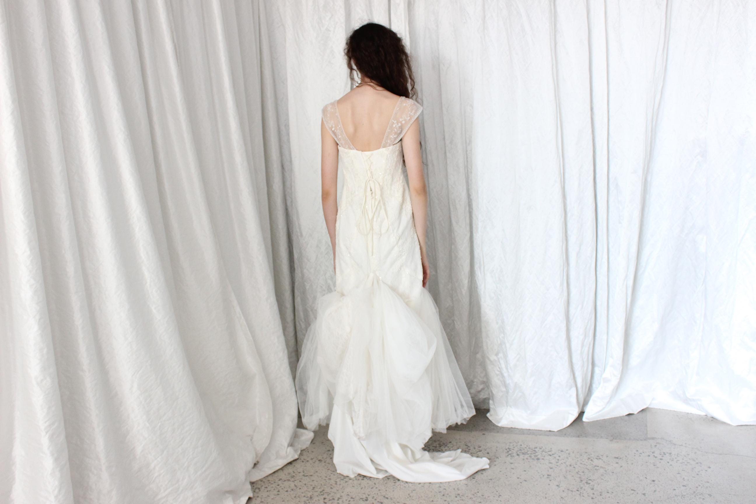 2000s Fairycore Mermaid Wedding Gown