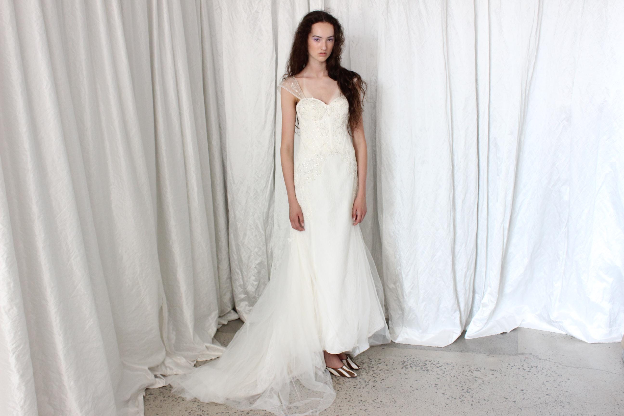 2000s Fairycore Mermaid Wedding Gown