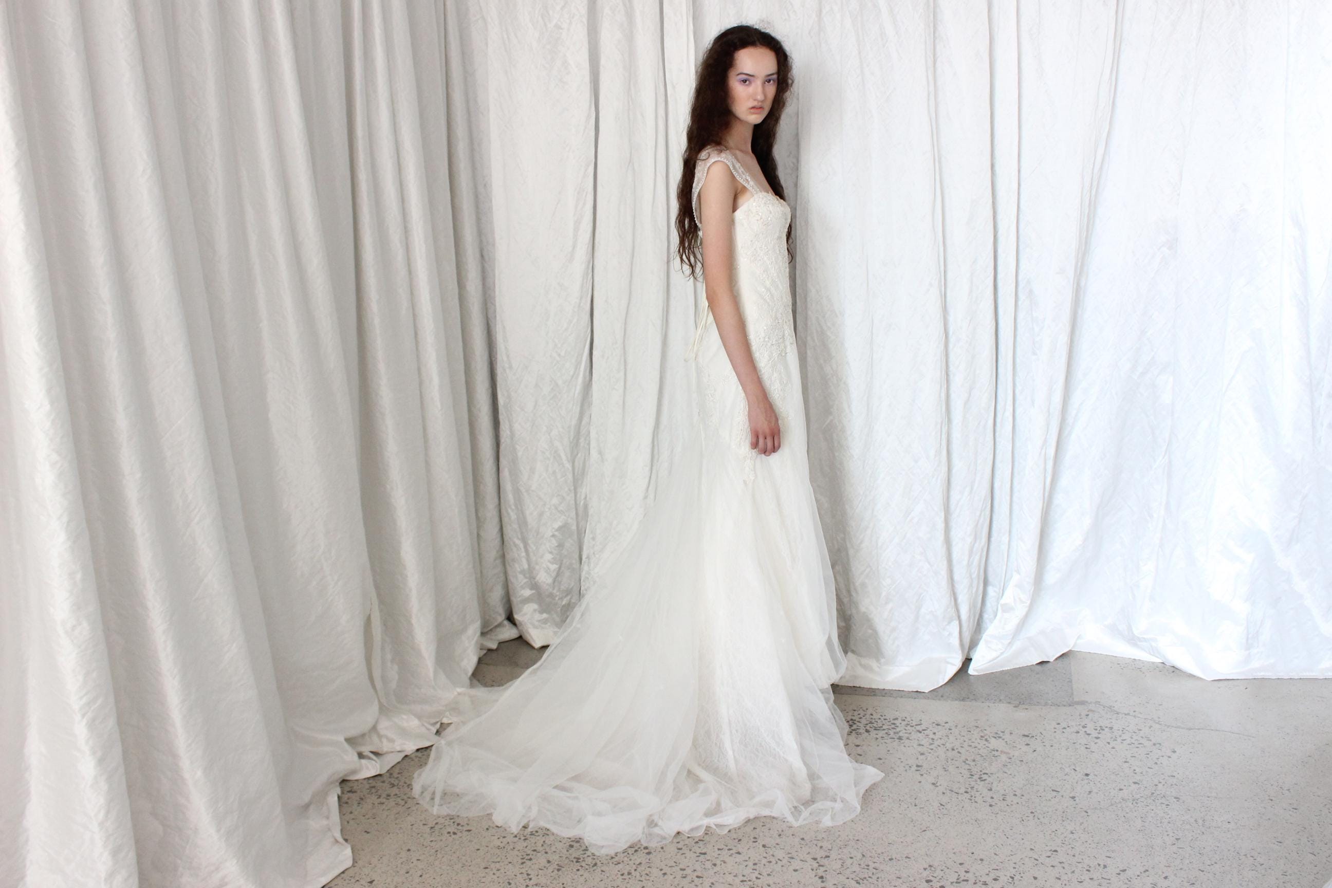 2000s Fairycore Mermaid Wedding Gown